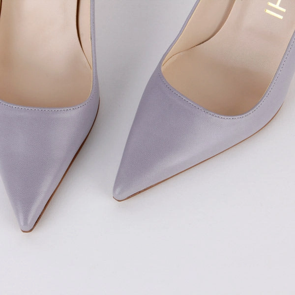 *HEMERY - lavender leather, 8cm size UK 2