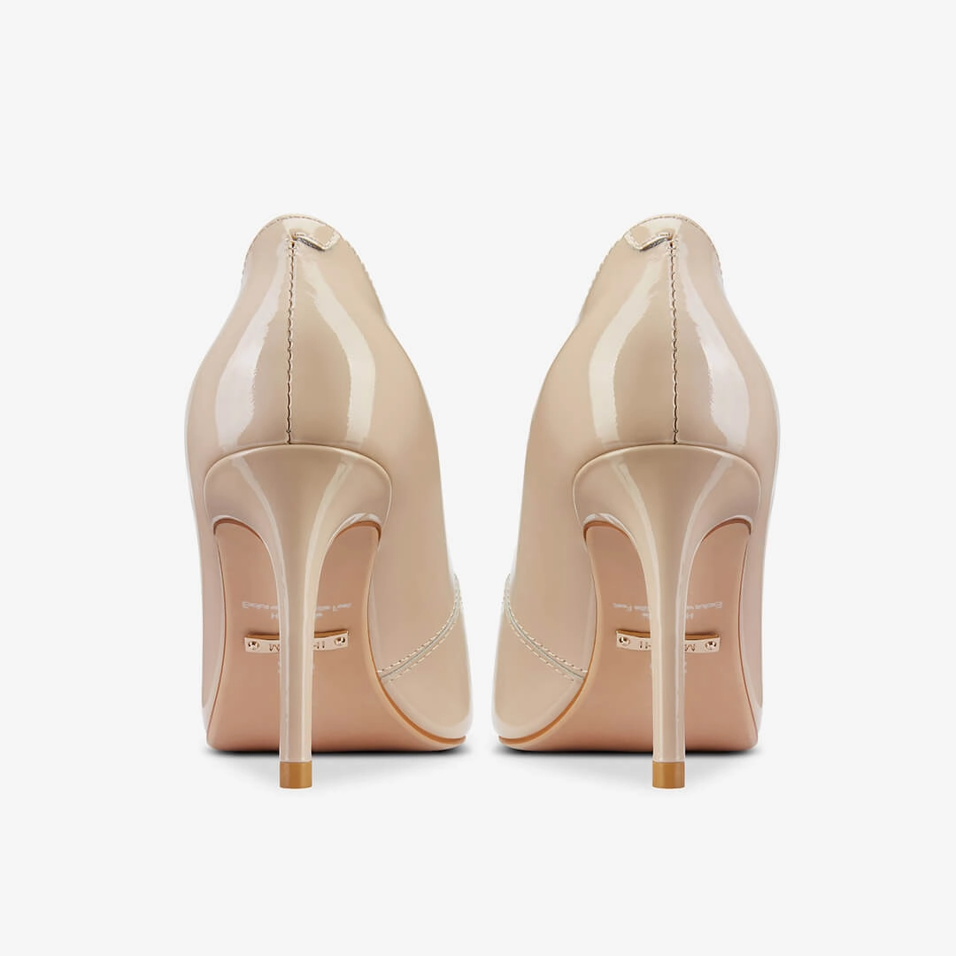 *Kayte - Beige Patent Classic Pump