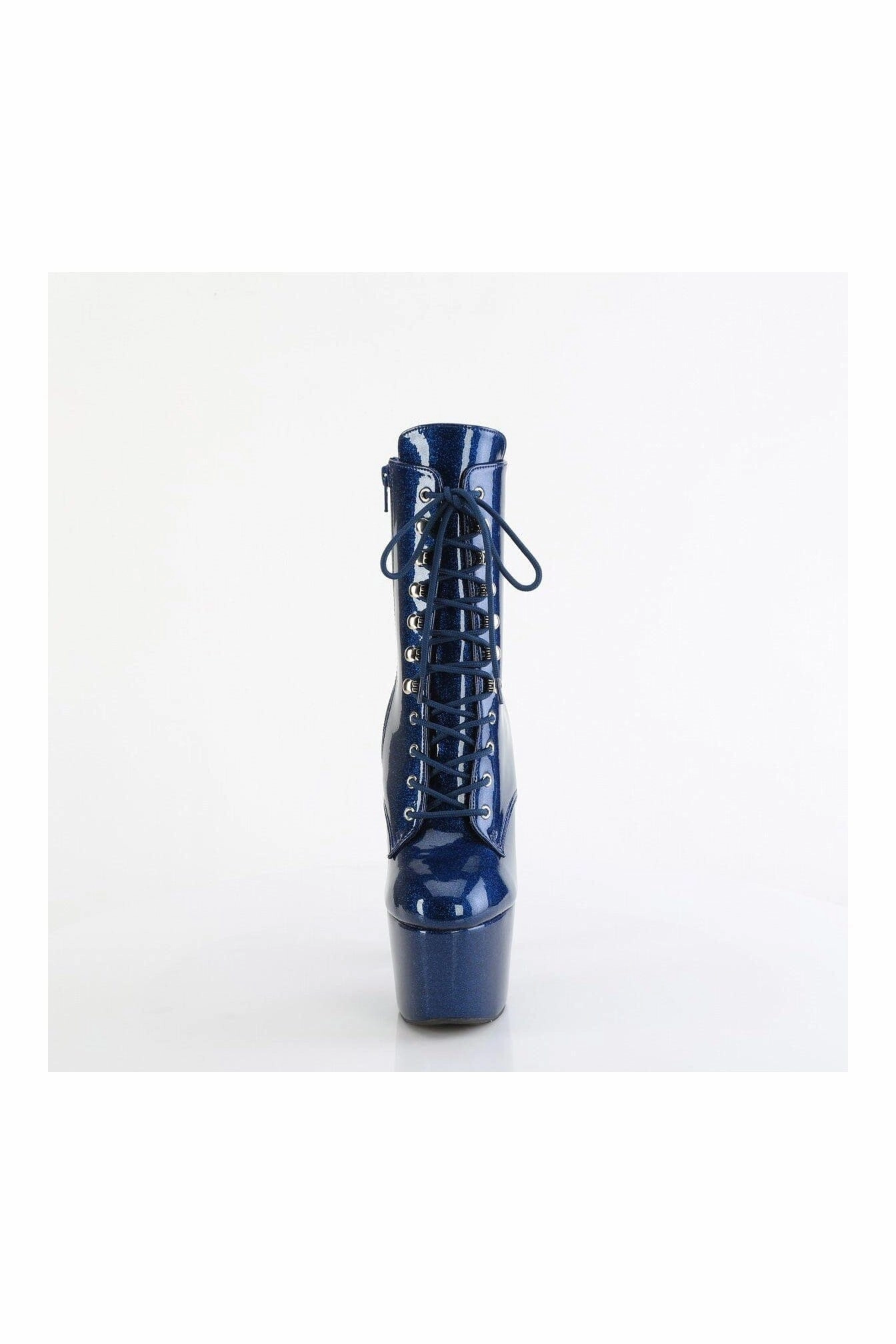 ADORE-1020GP Blue Glitter Patent Ankle Boot