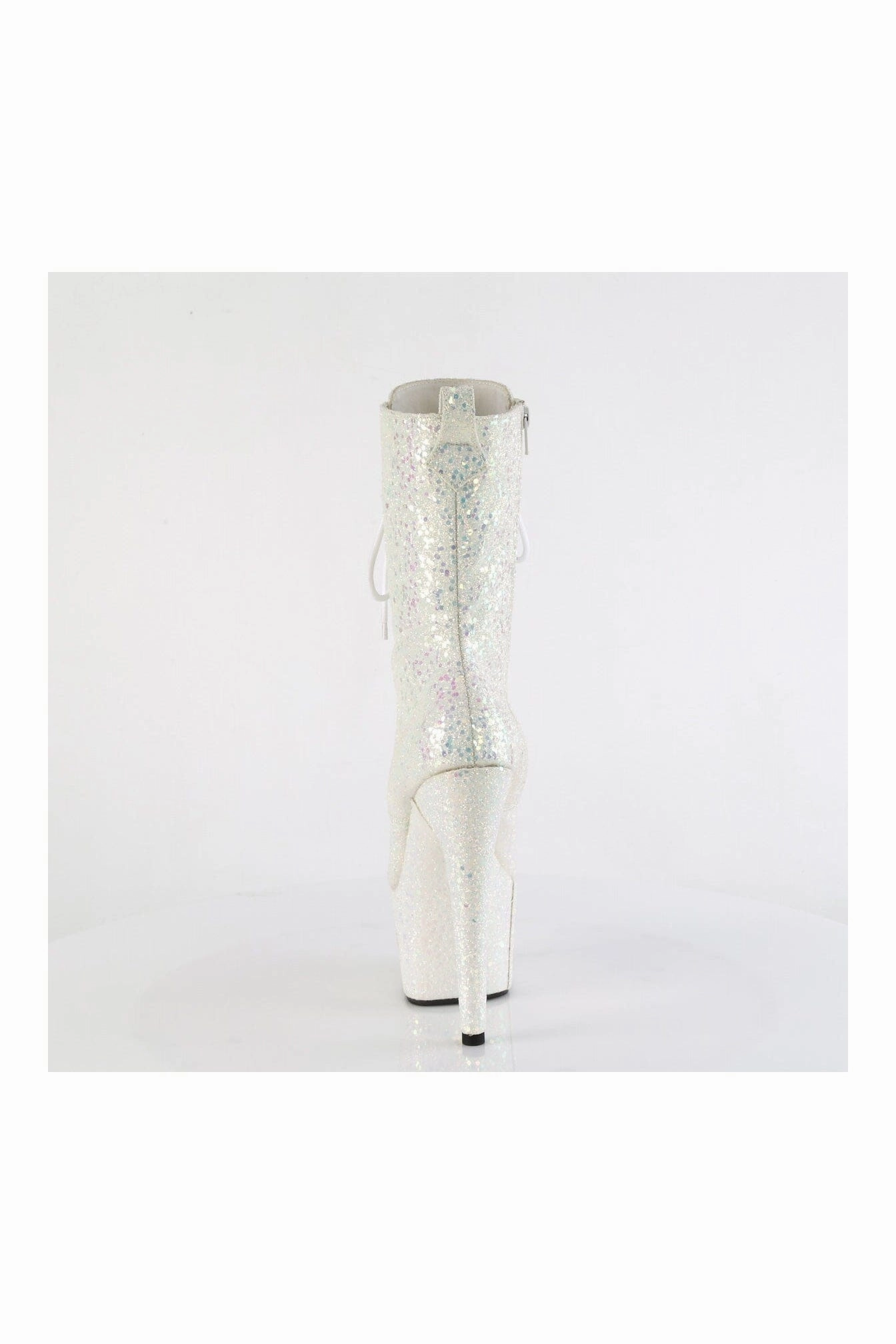 ADORE-1040-IG White Glitter Ankle Boot