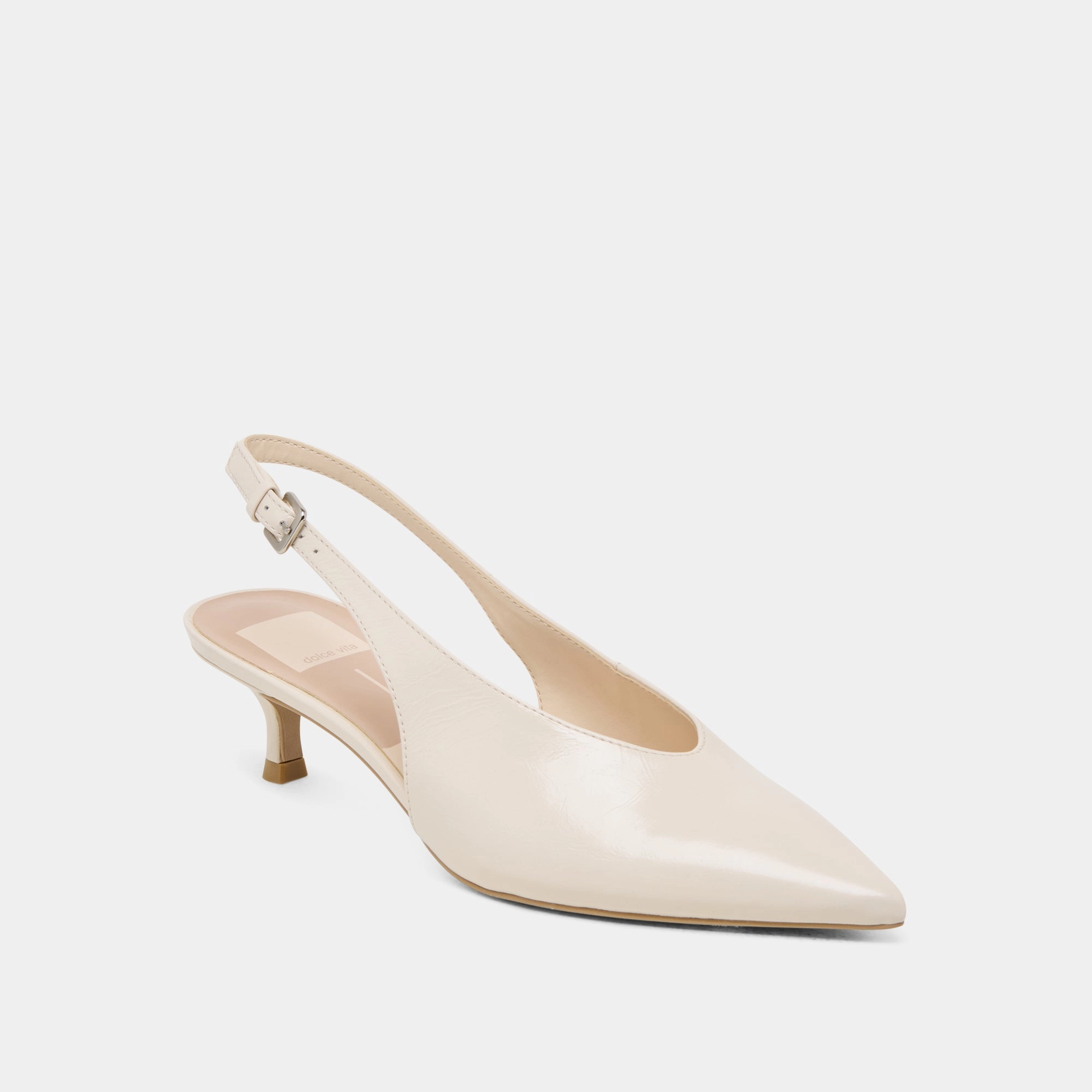 ALENNA HEELS BONE CRINKLE PATENT