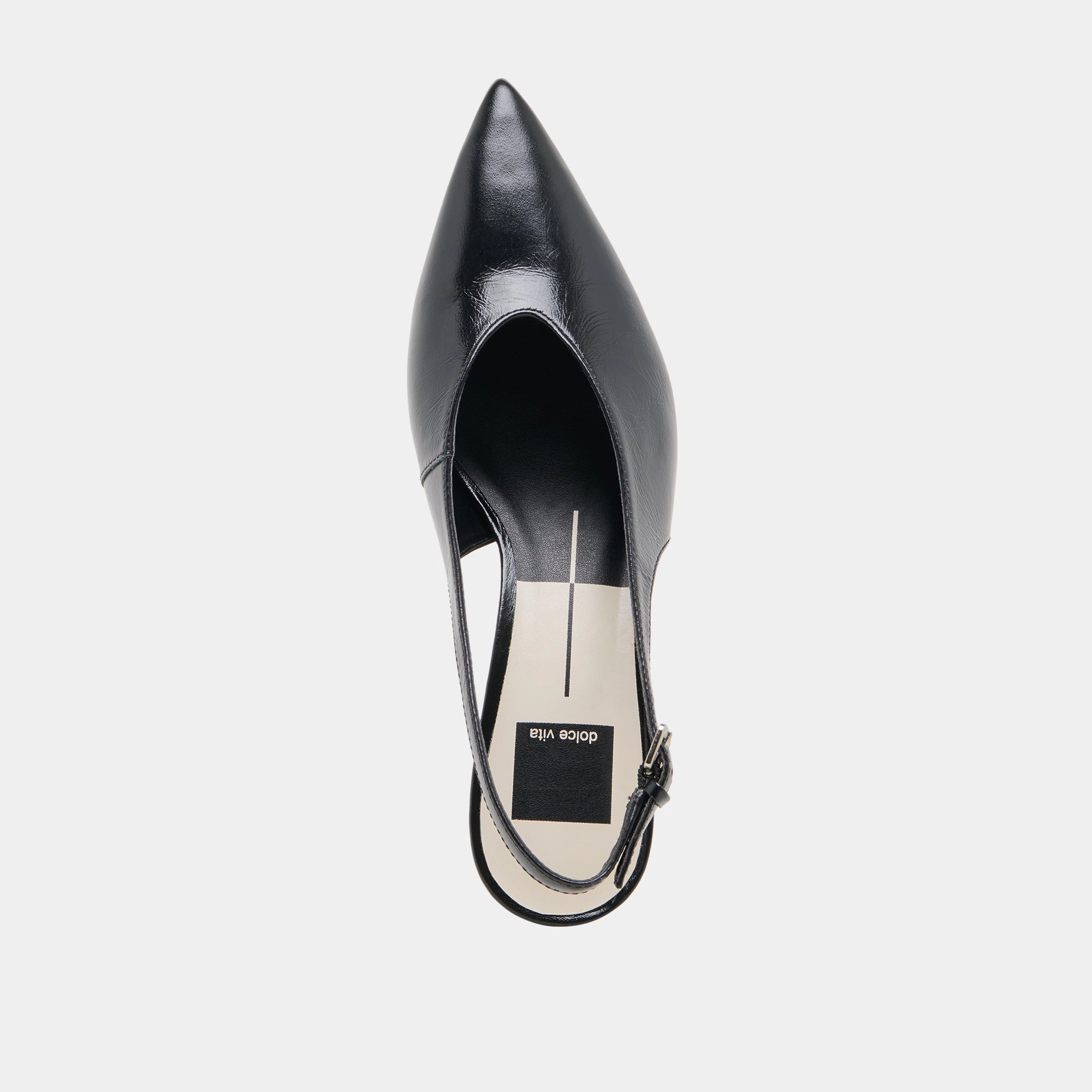 ALENNA HEELS MIDNIGHT CRINKLE PATENT