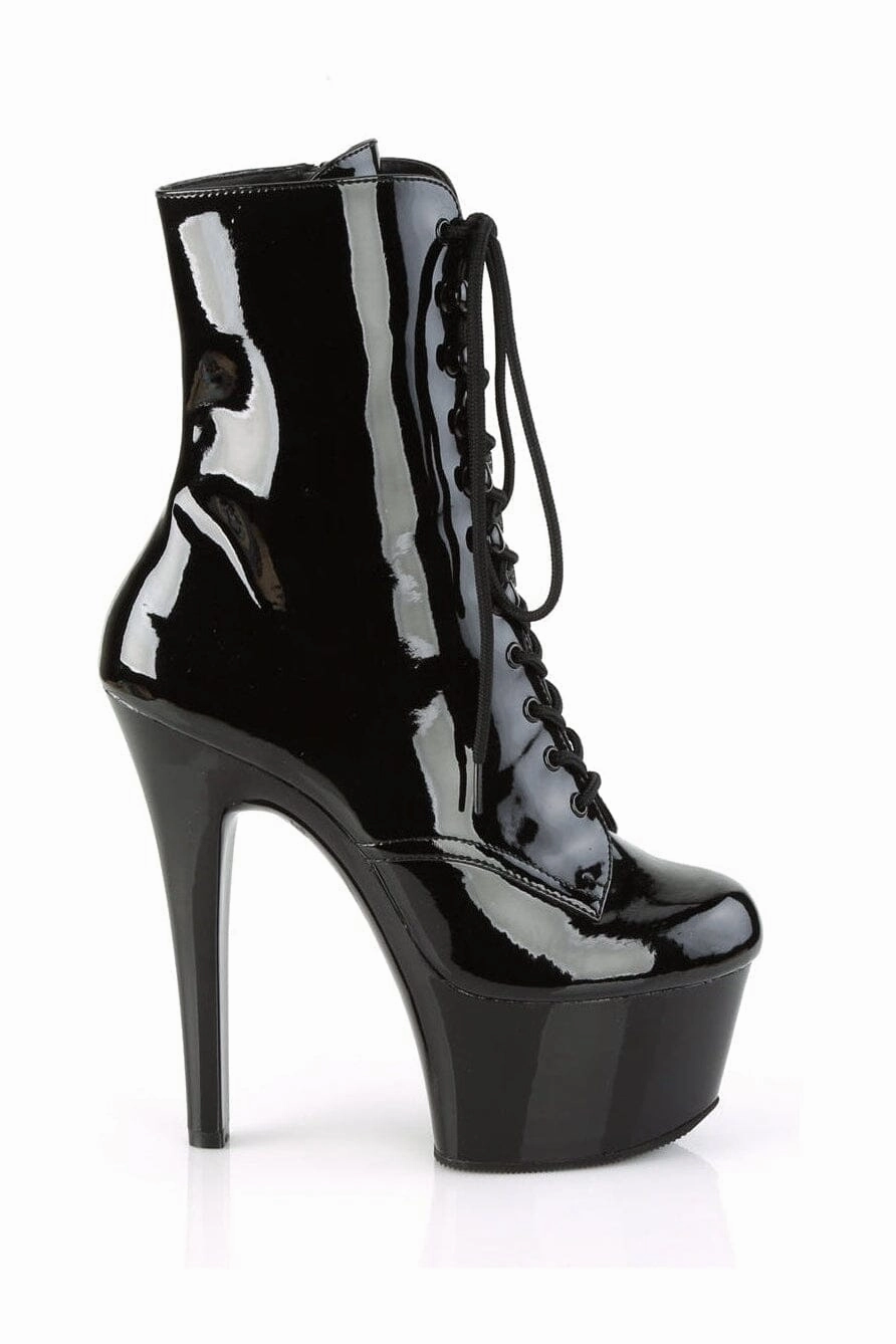 ASPIRE-1020 Black Patent Ankle Boot