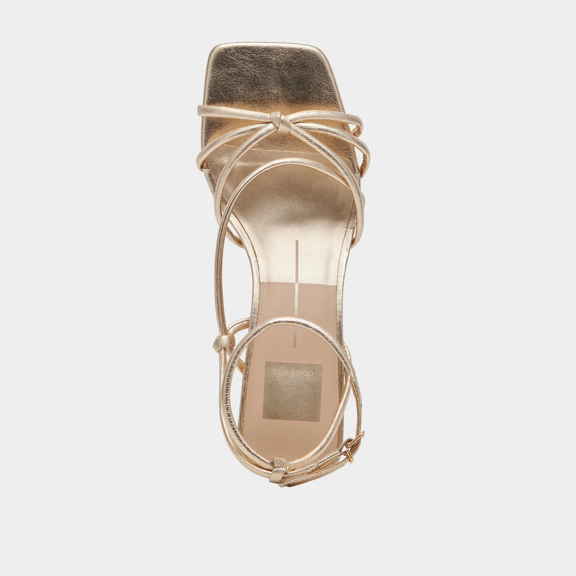 BEV HEELS GOLD METALLIC LEATHER - re:vita