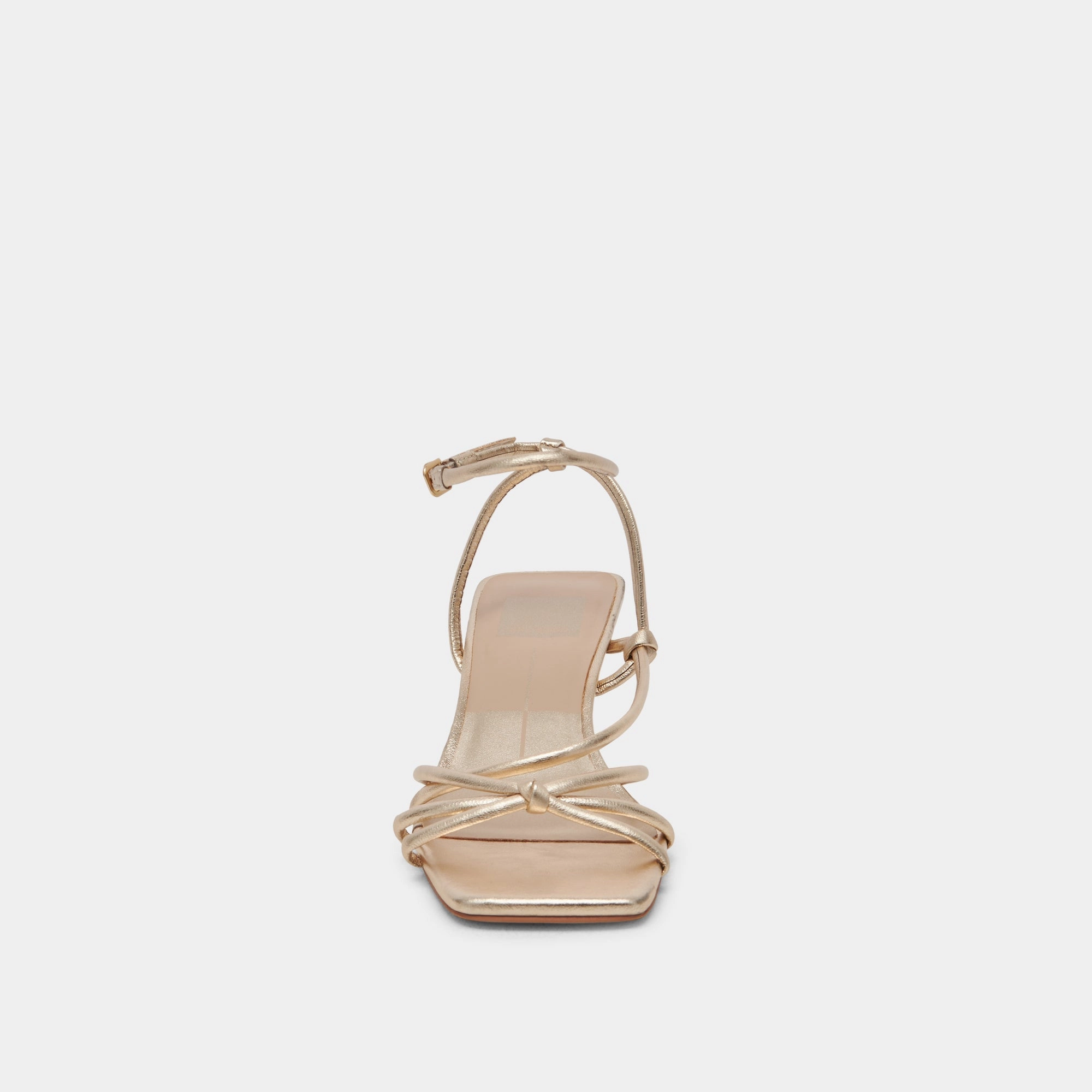 BEV HEELS GOLD METALLIC LEATHER - re:vita