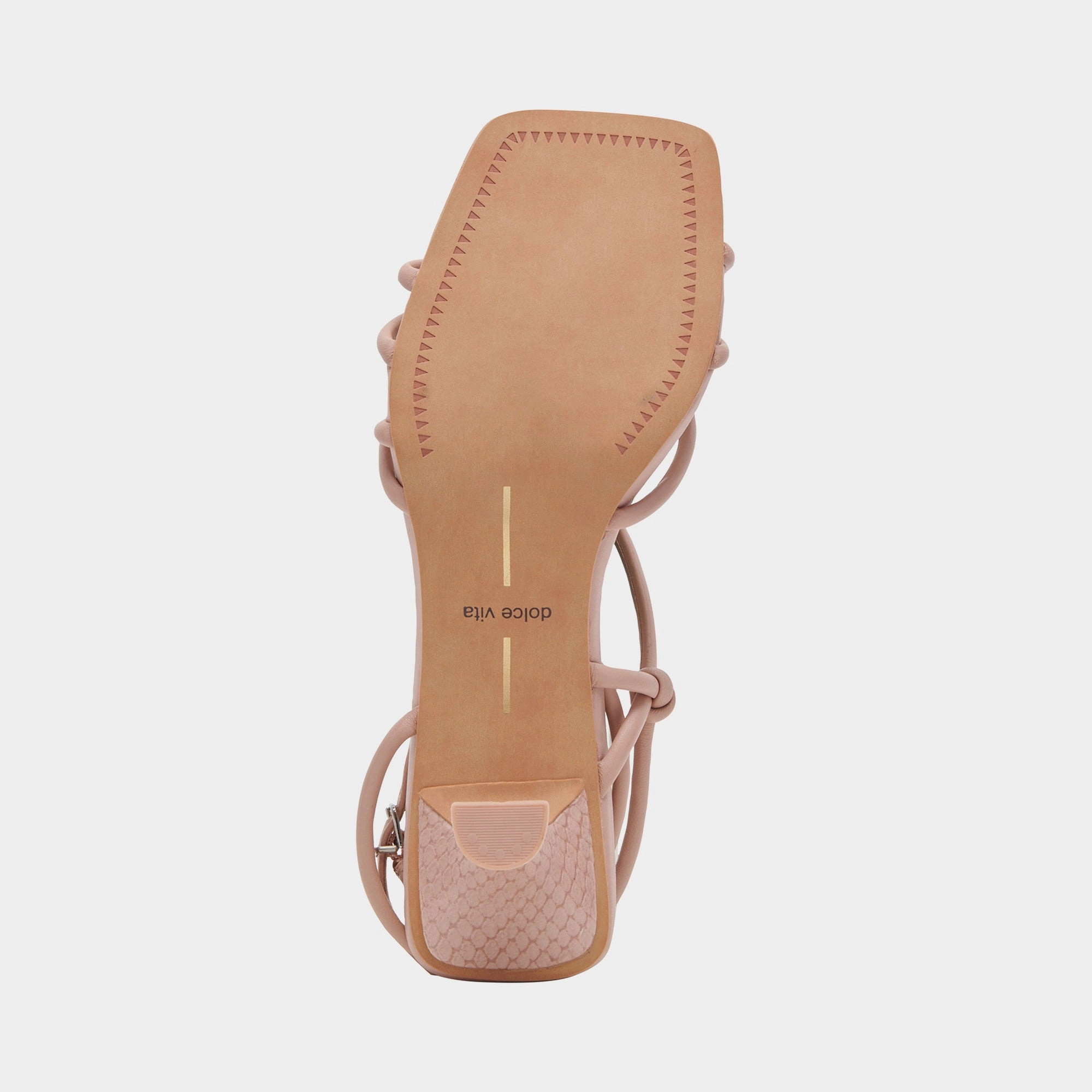 BEV HEELS ROSE LEATHER