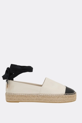 bicolor nappa espadrilles