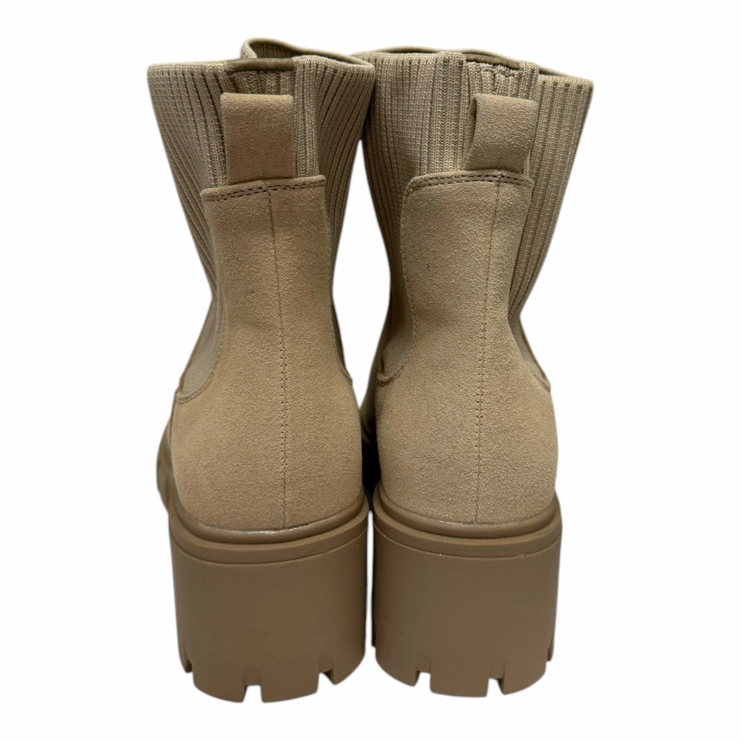 Boots Ankle Heels By Cme In Tan, Size:8