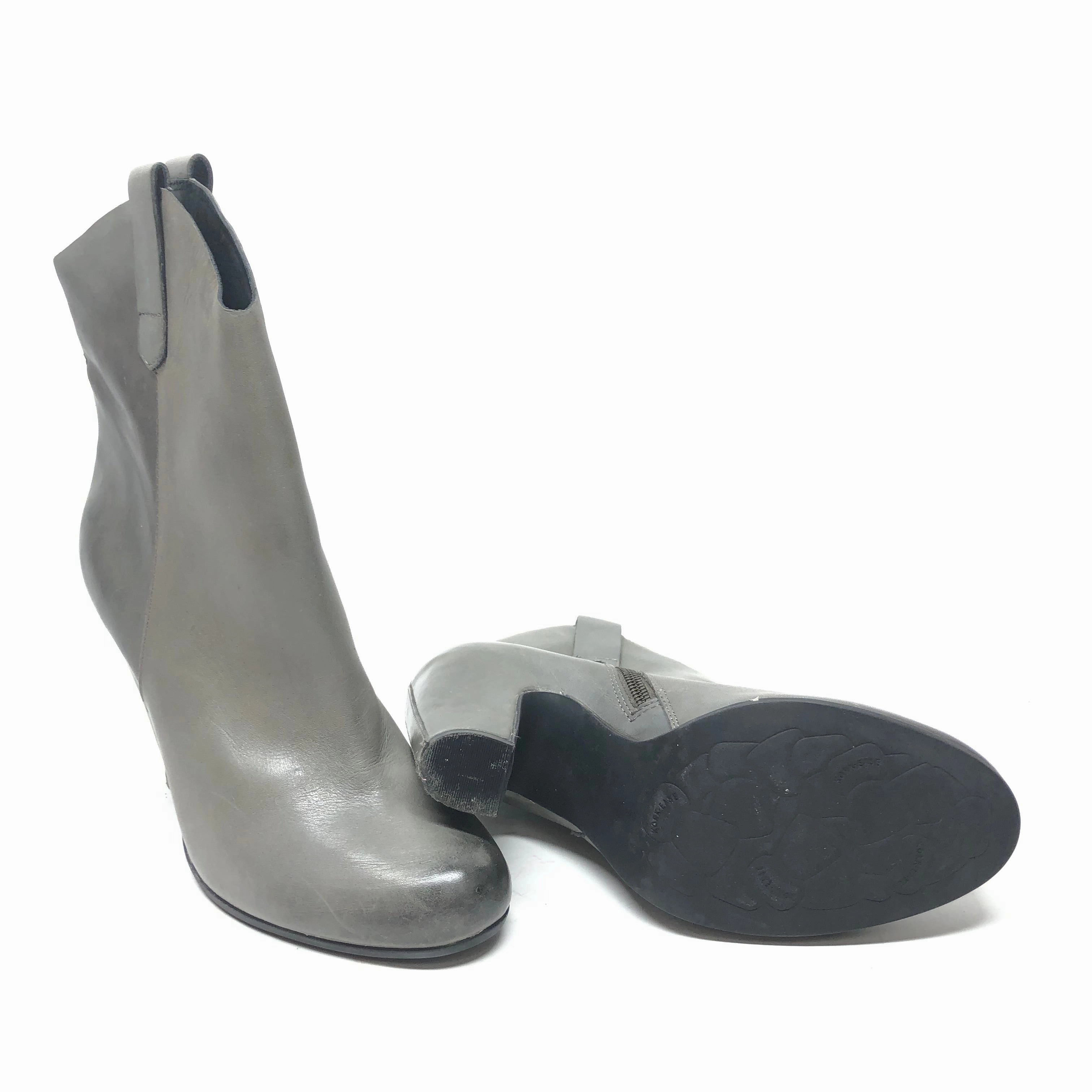 Boots Ankle Heels By Kork Ease In Grey, Size: 9.5