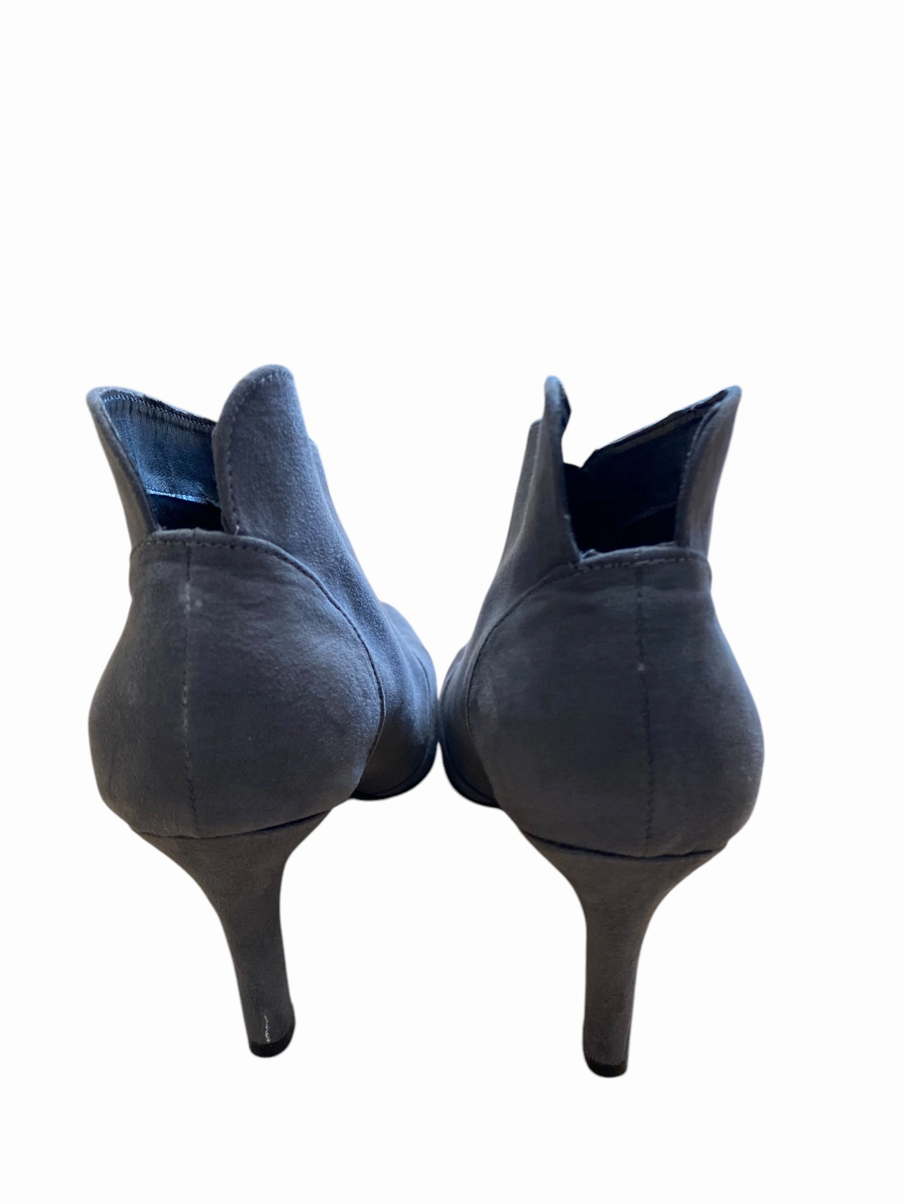Boots Ankle Heels By Madeline In Grey, Size: 8.5