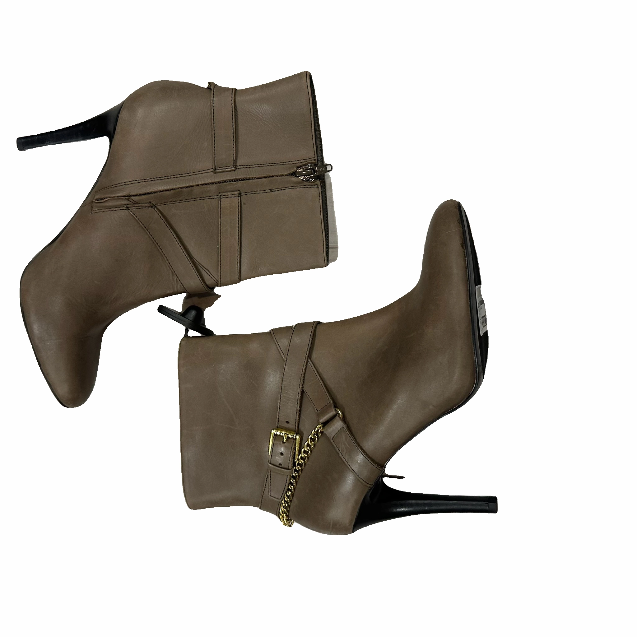 Boots Ankle Heels By Ralph Lauren In Brown, Size: 8.5