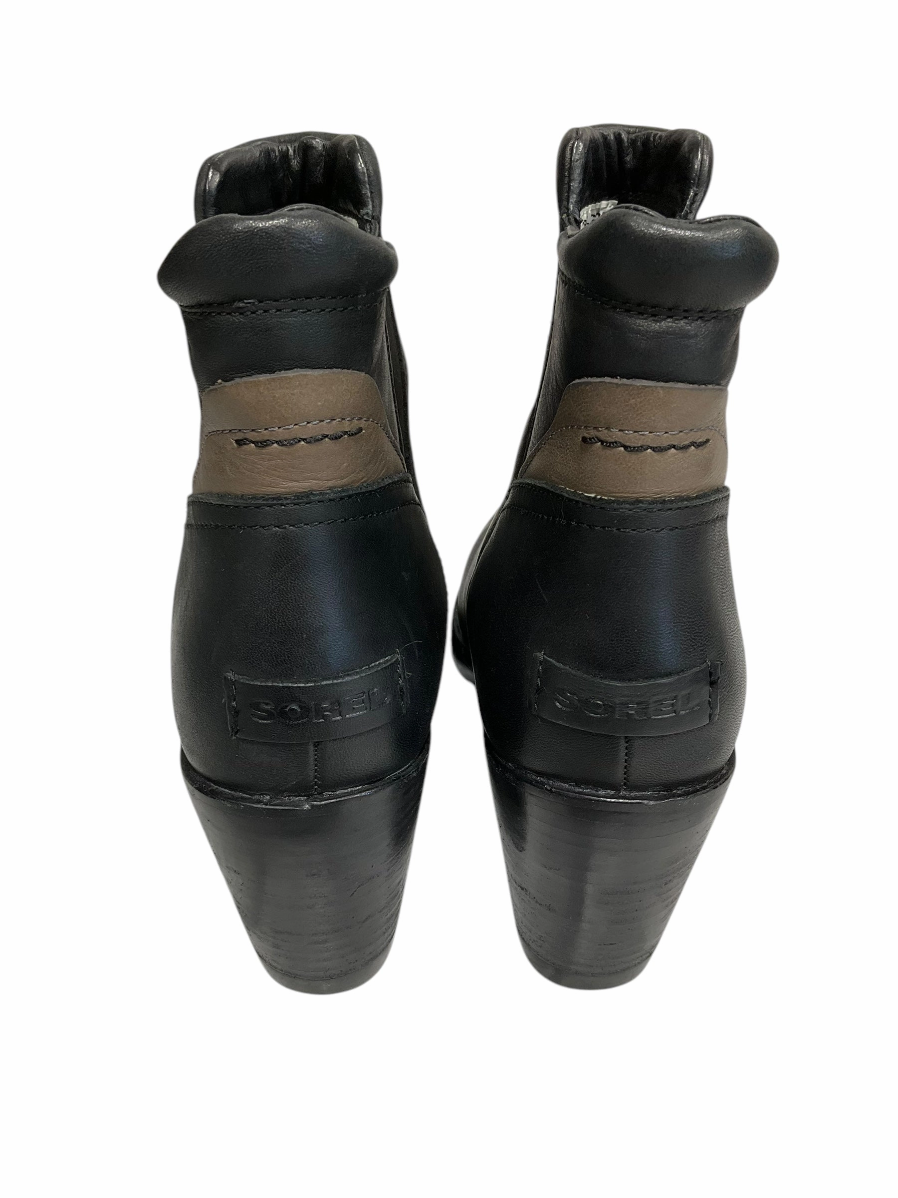 Boots Ankle Heels By Sorel In Black, Size: 9