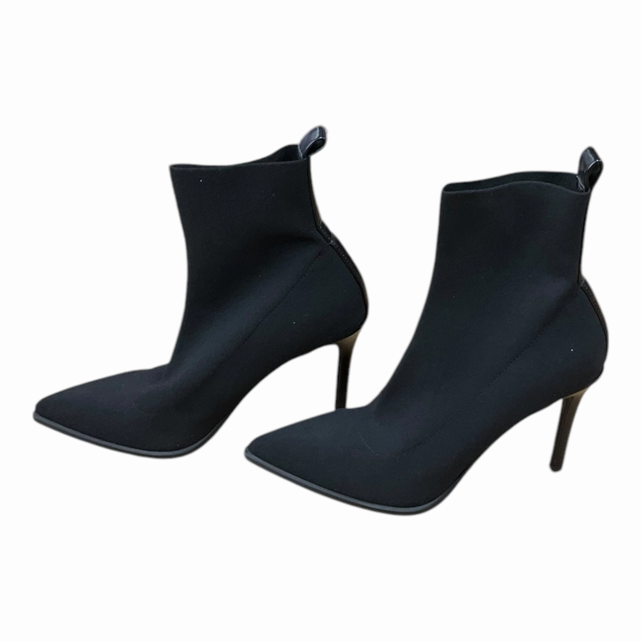 Boots Ankle Heels By Steve Madden In Black, Size: 7.5