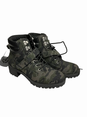 Boots Ankle Heels By Sugar In Camouflage Print, Size: 8