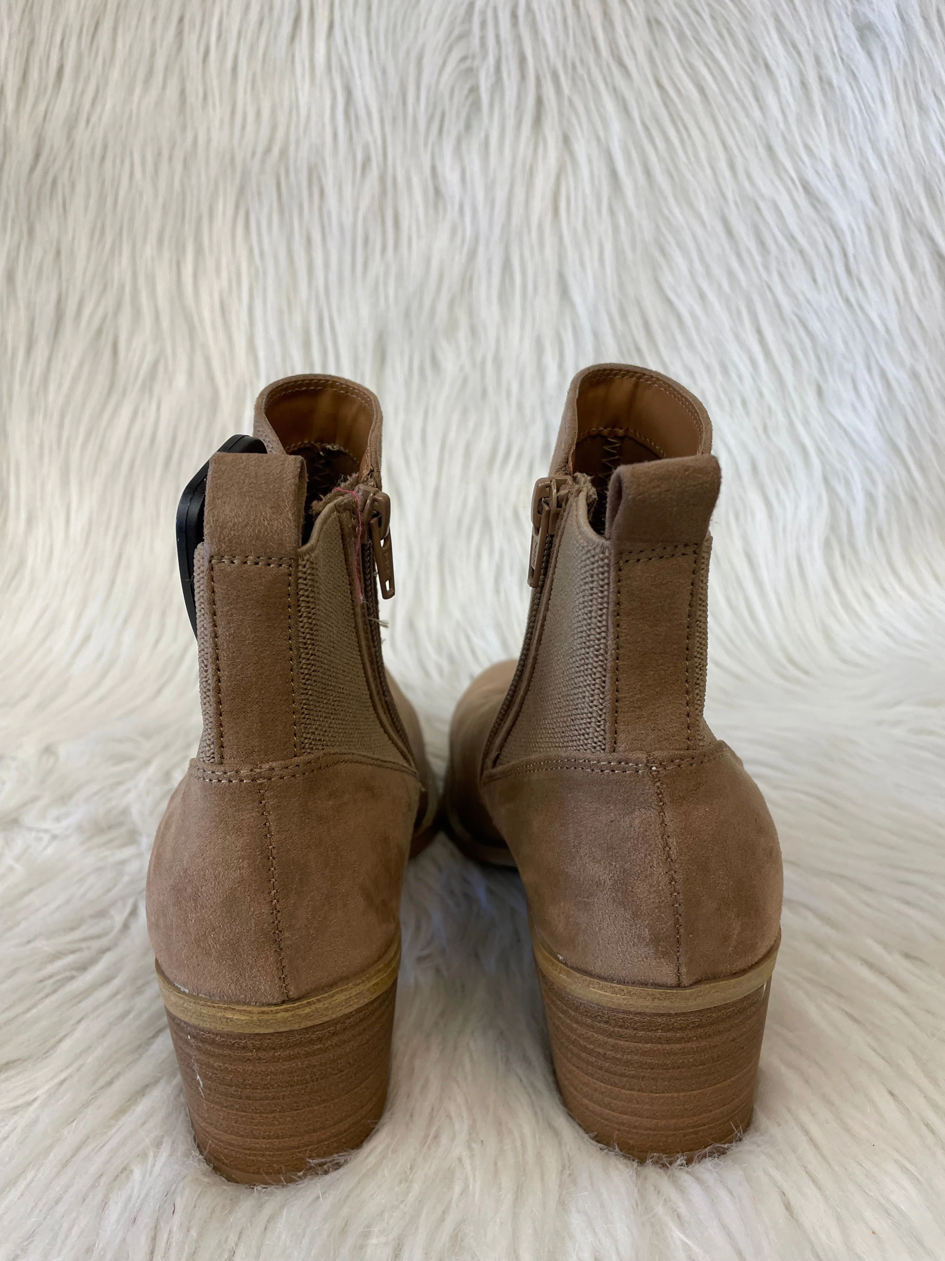 Boots Ankle Heels By Universal Thread In Tan, Size: 7.5