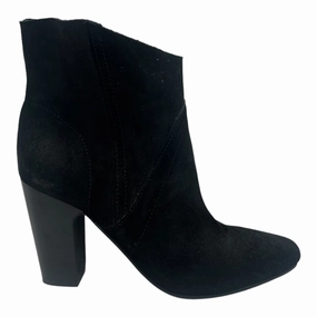 Boots Ankle Heels By Vince Camuto In Black, Size:7.5