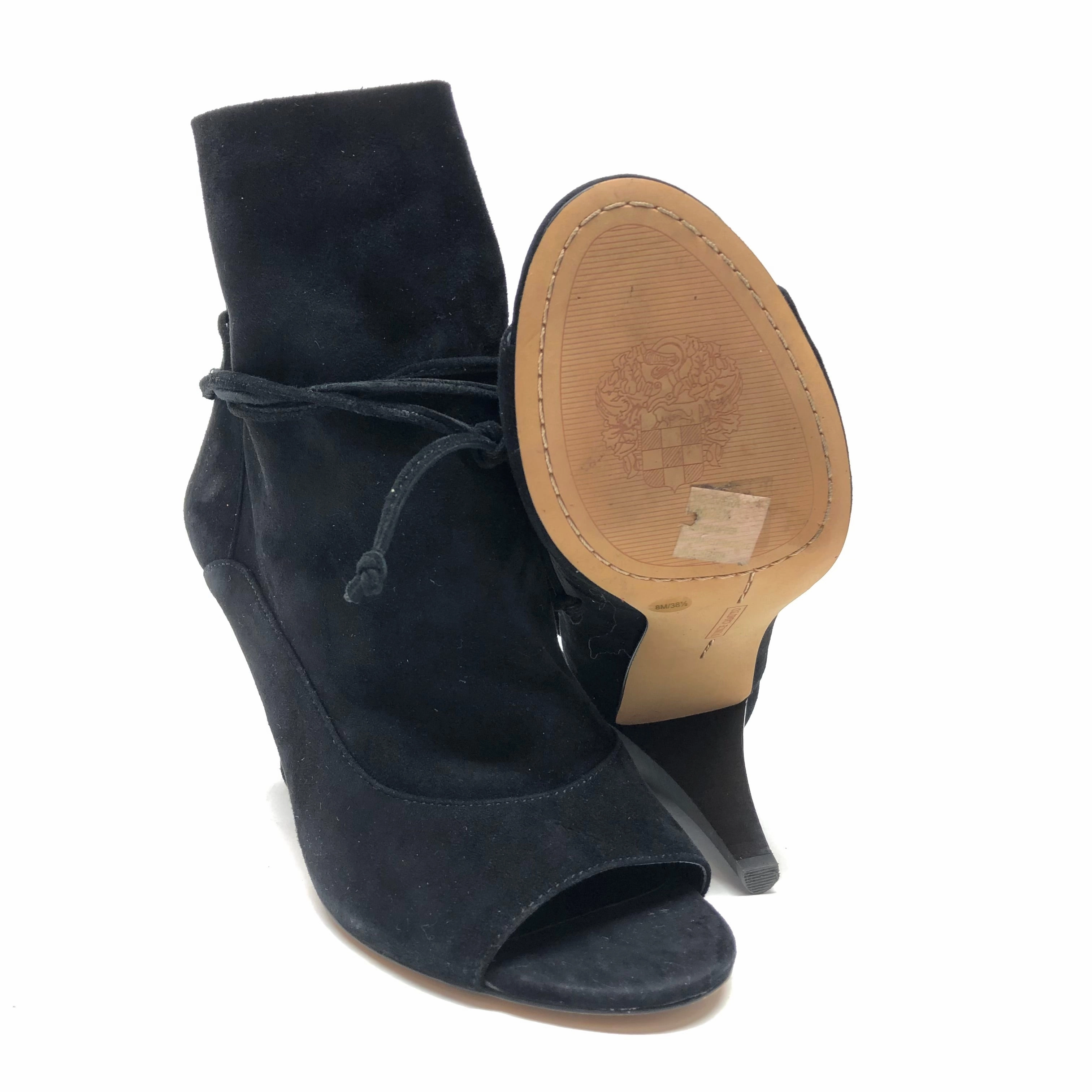 Boots Ankle Heels By Vince Camuto In Black, Size: 8