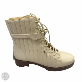 Boots Combat By Clothes Mentor In Cream, Size: 8