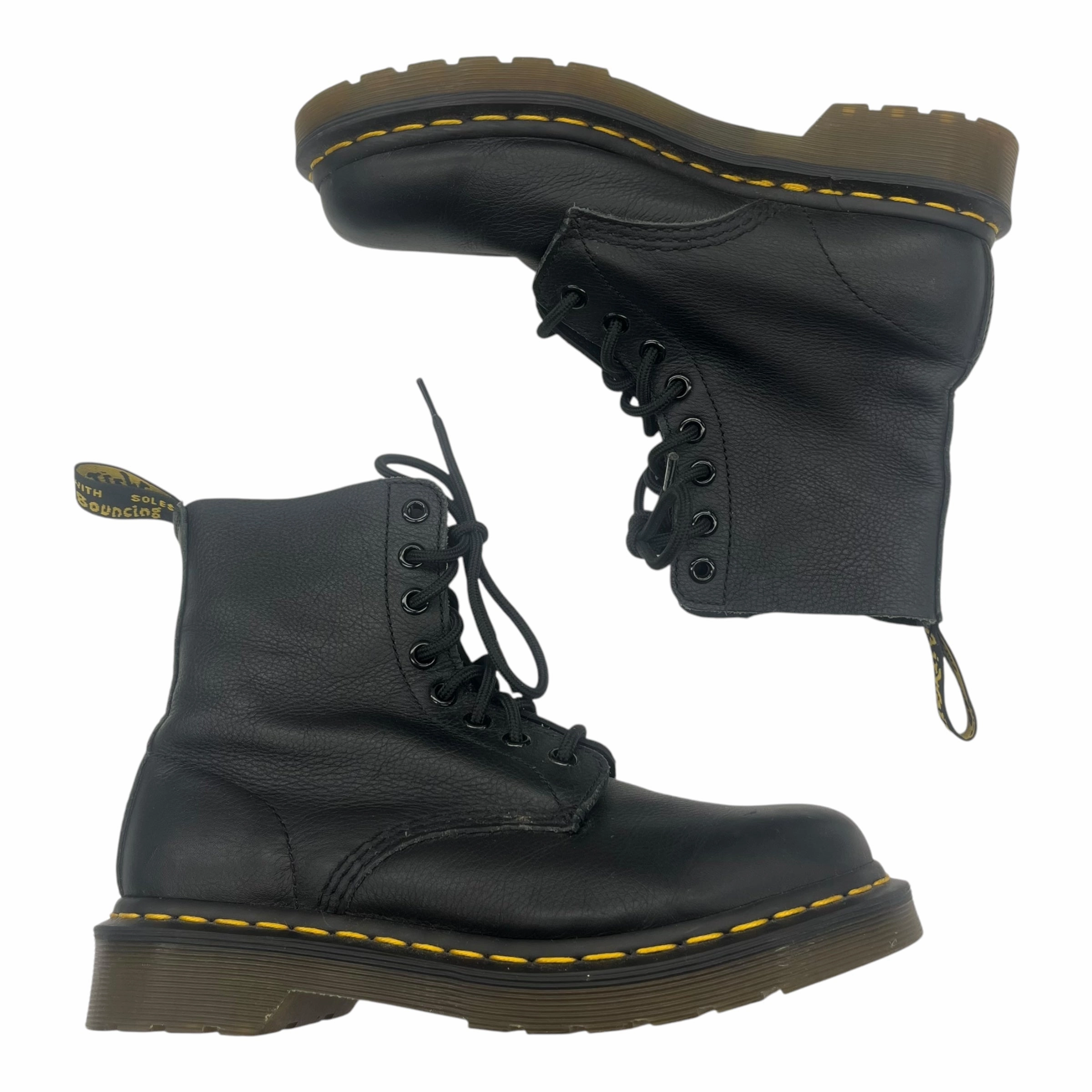 Boots Combat By Dr Martens In Black, Size:6