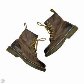 Boots Combat By Dr Martens In Brown & Yellow, Size: 7