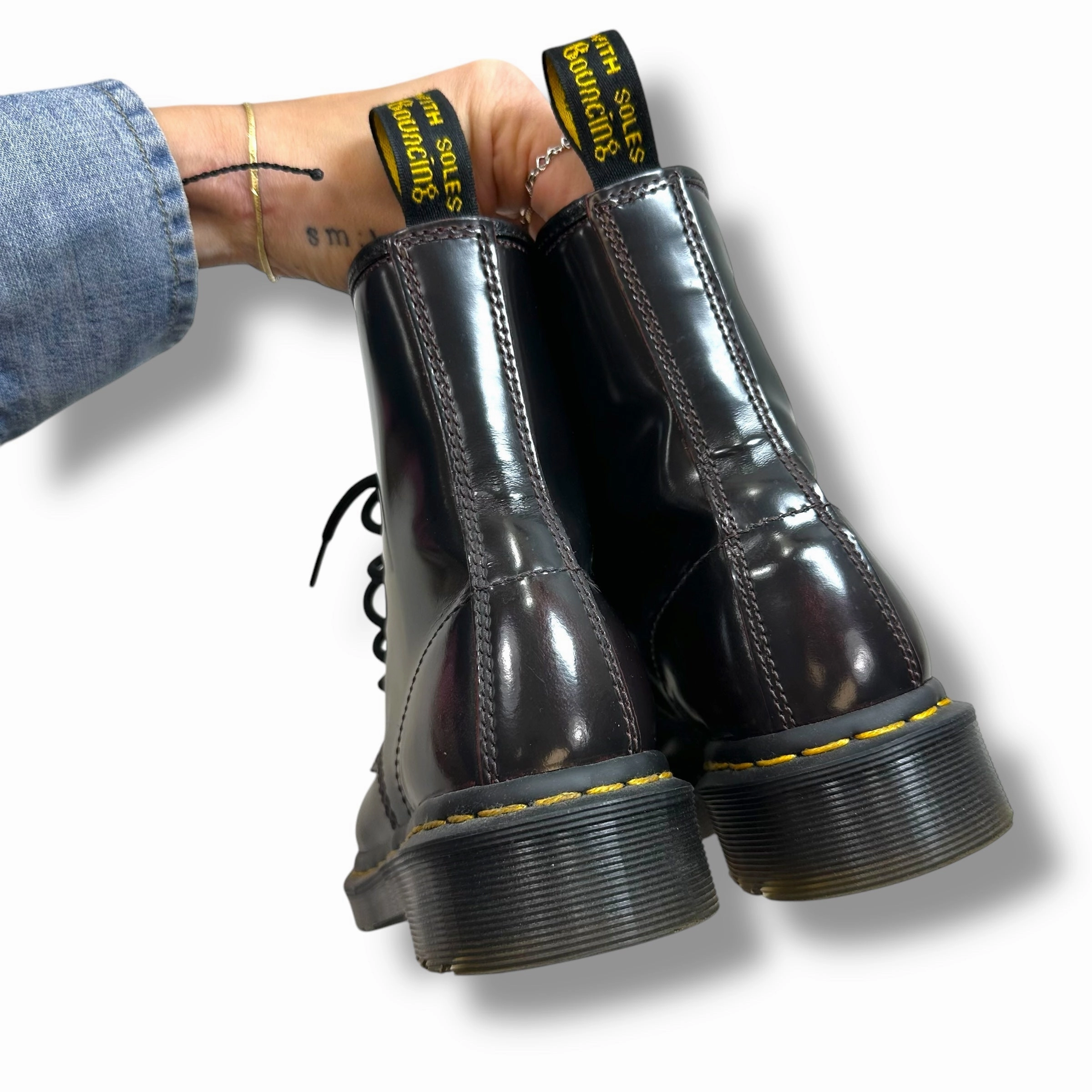 Boots Combat By Dr Martens In Brown, Size: 6