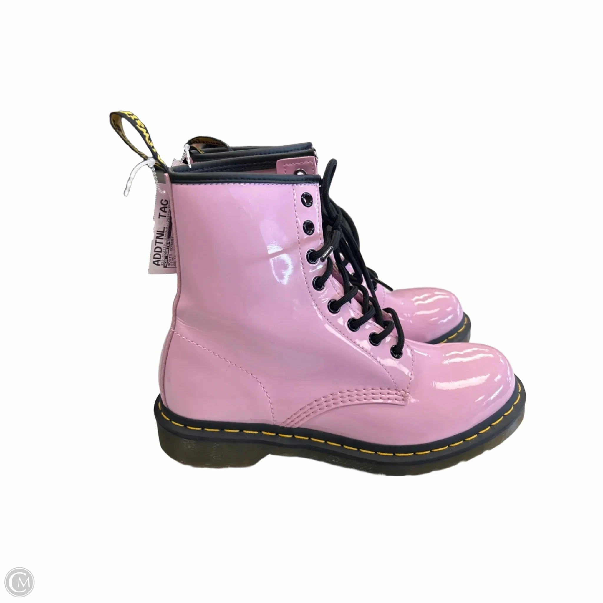 Boots Combat By Dr Martens In Pink, Size: 9