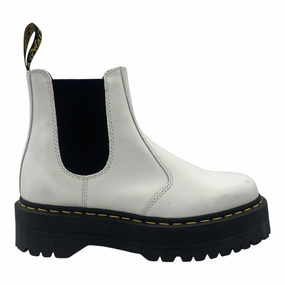Boots Combat By Dr Martens In White, Size:10