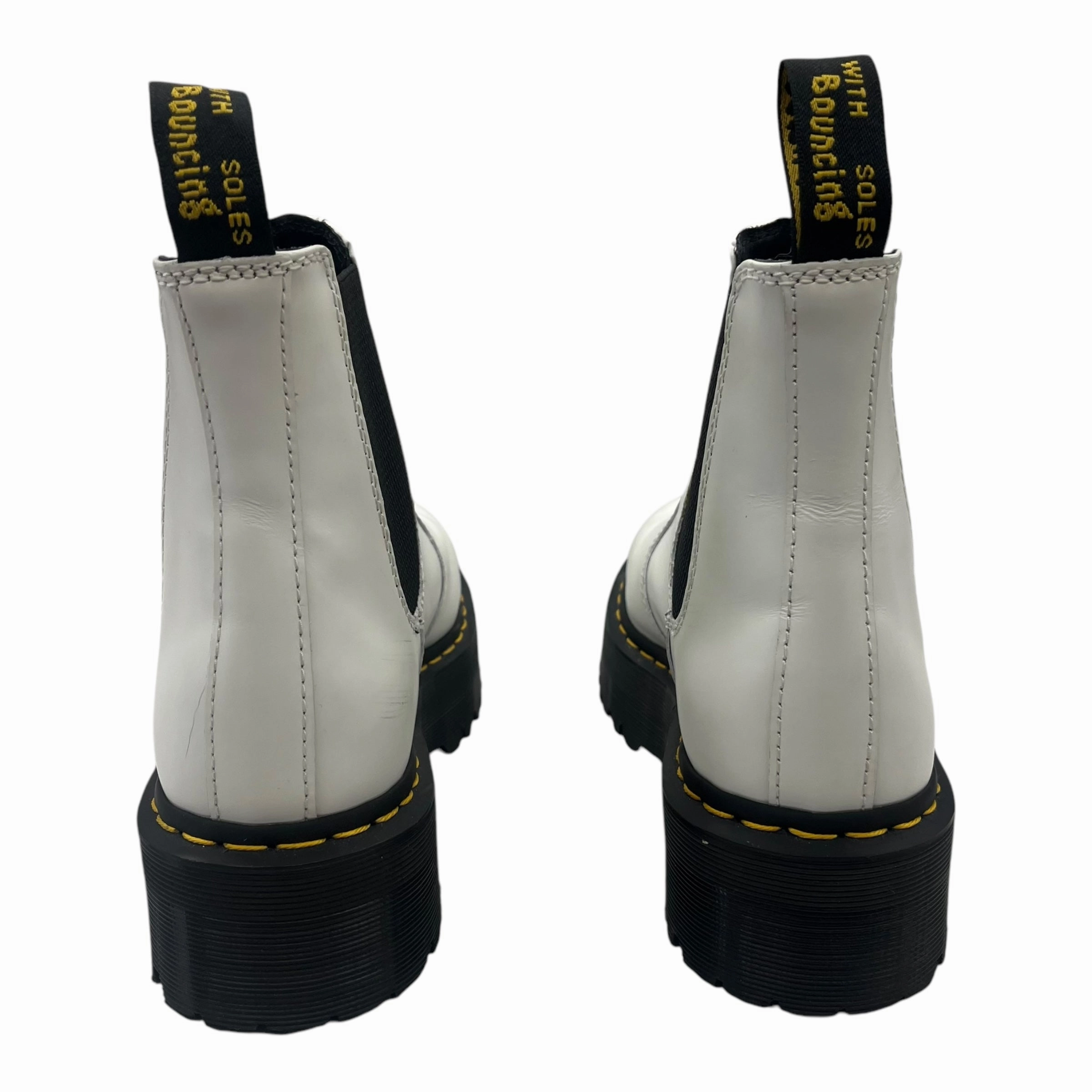 Boots Combat By Dr Martens In White, Size:10
