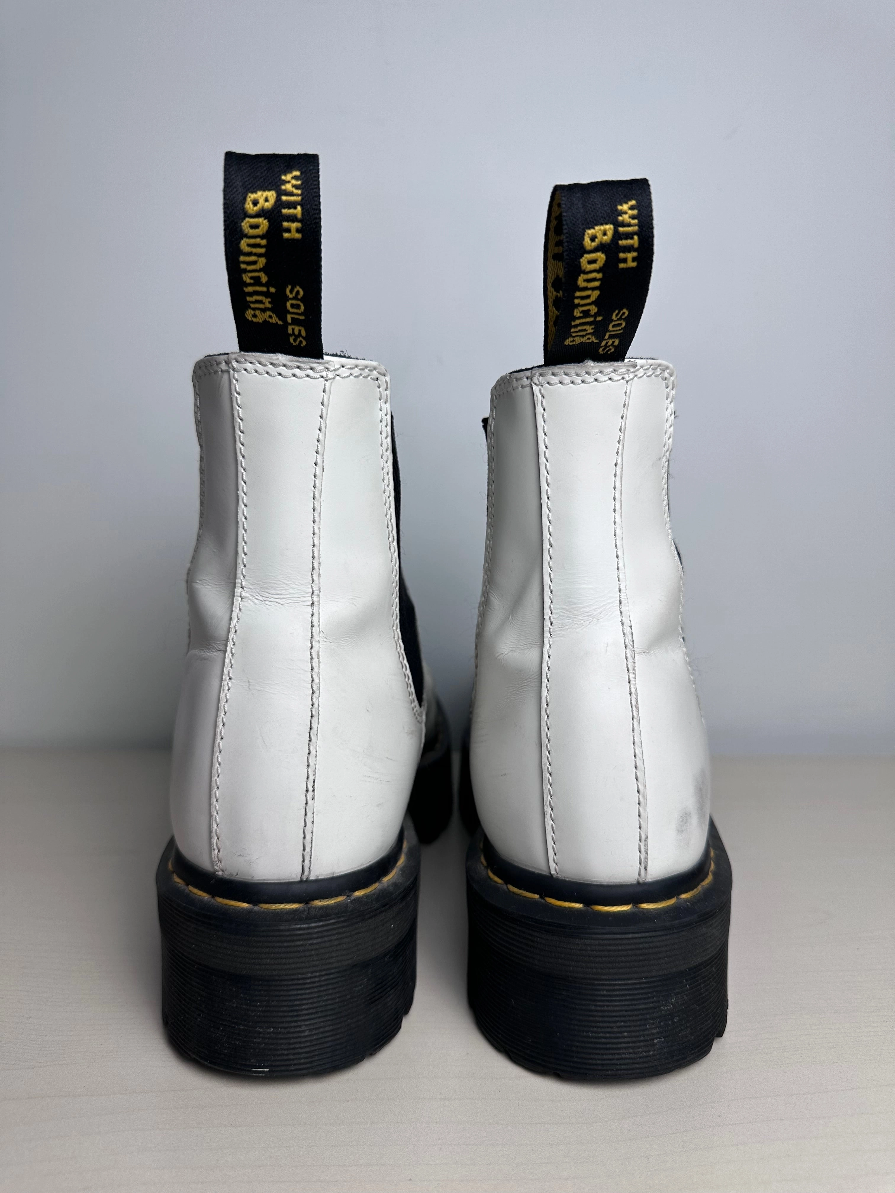 Boots Combat By Dr Martens In White, Size: 10