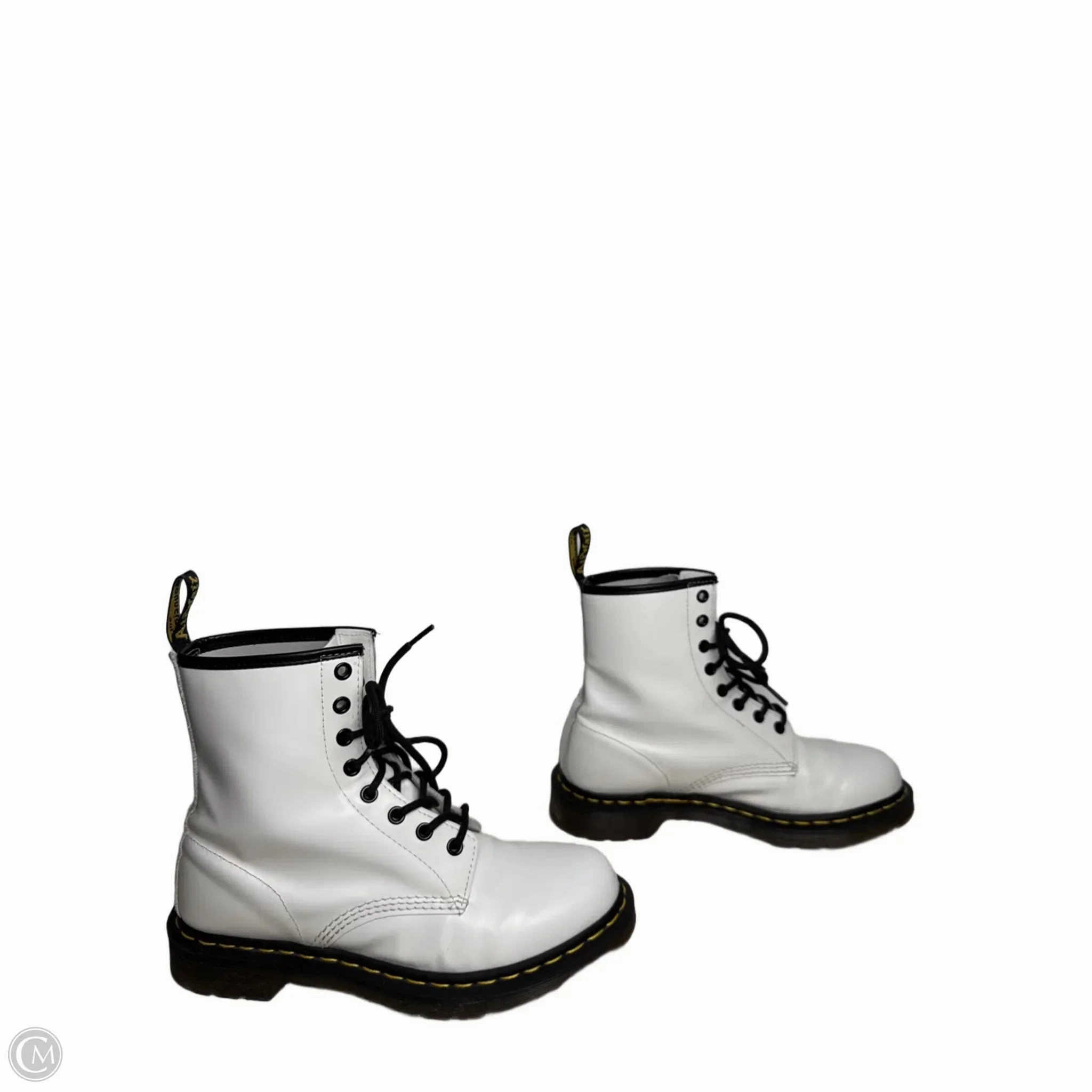 Boots Combat By Dr Martens In White, Size: 9