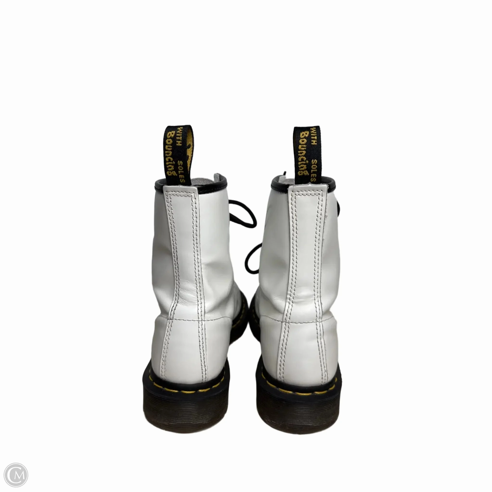 Boots Combat By Dr Martens In White, Size: 9