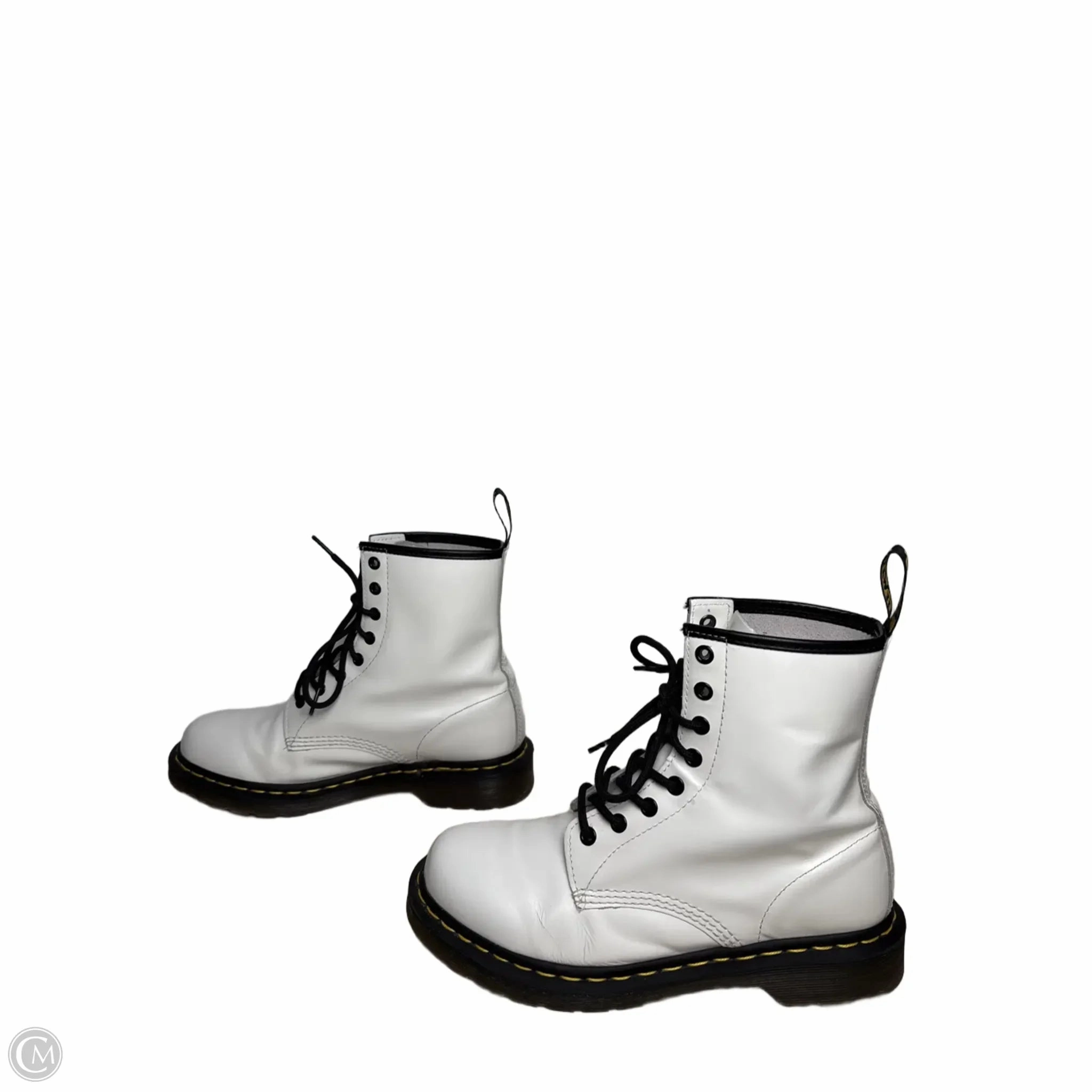 Boots Combat By Dr Martens In White, Size: 9