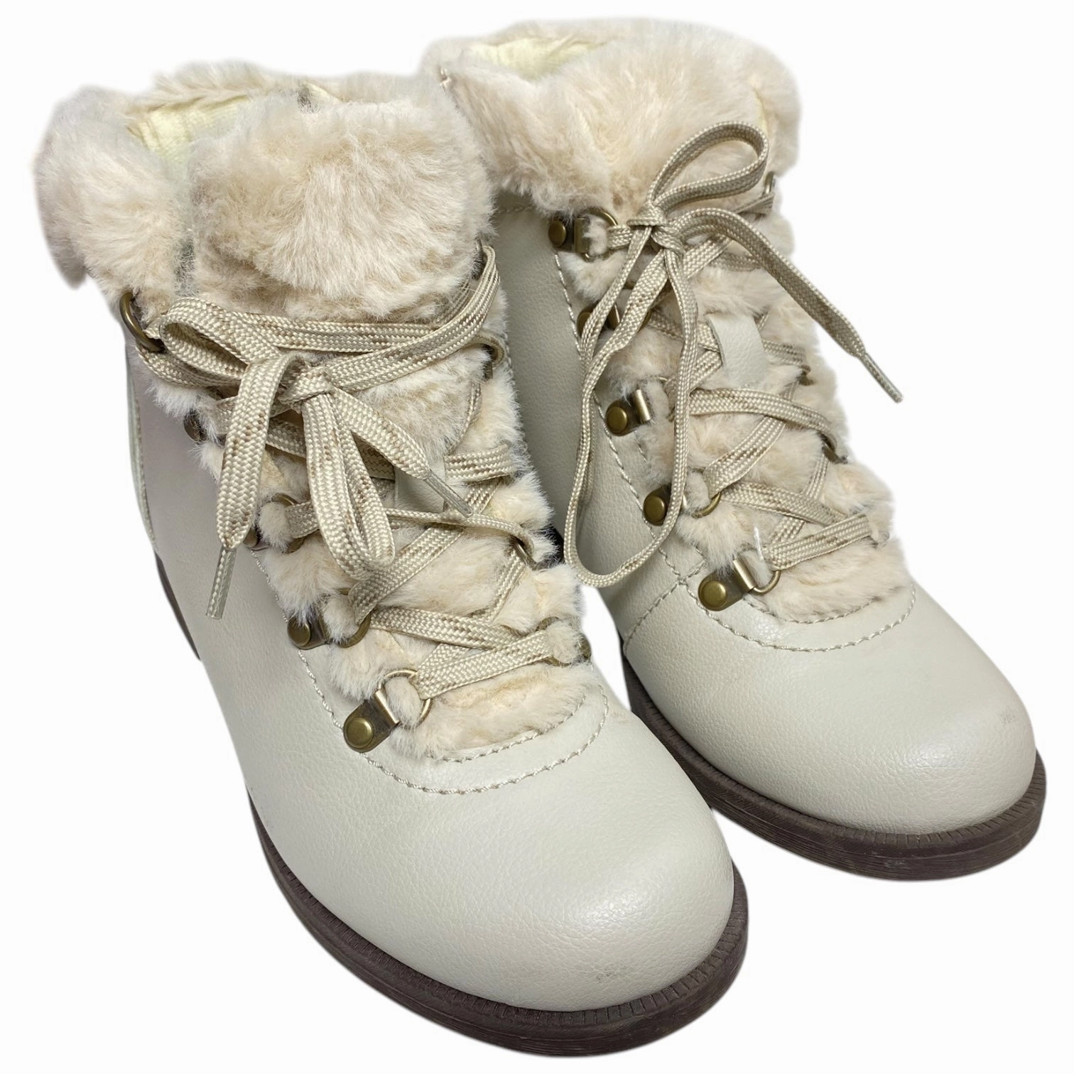 Boots Combat By Earth Origins In Cream, Size: 9