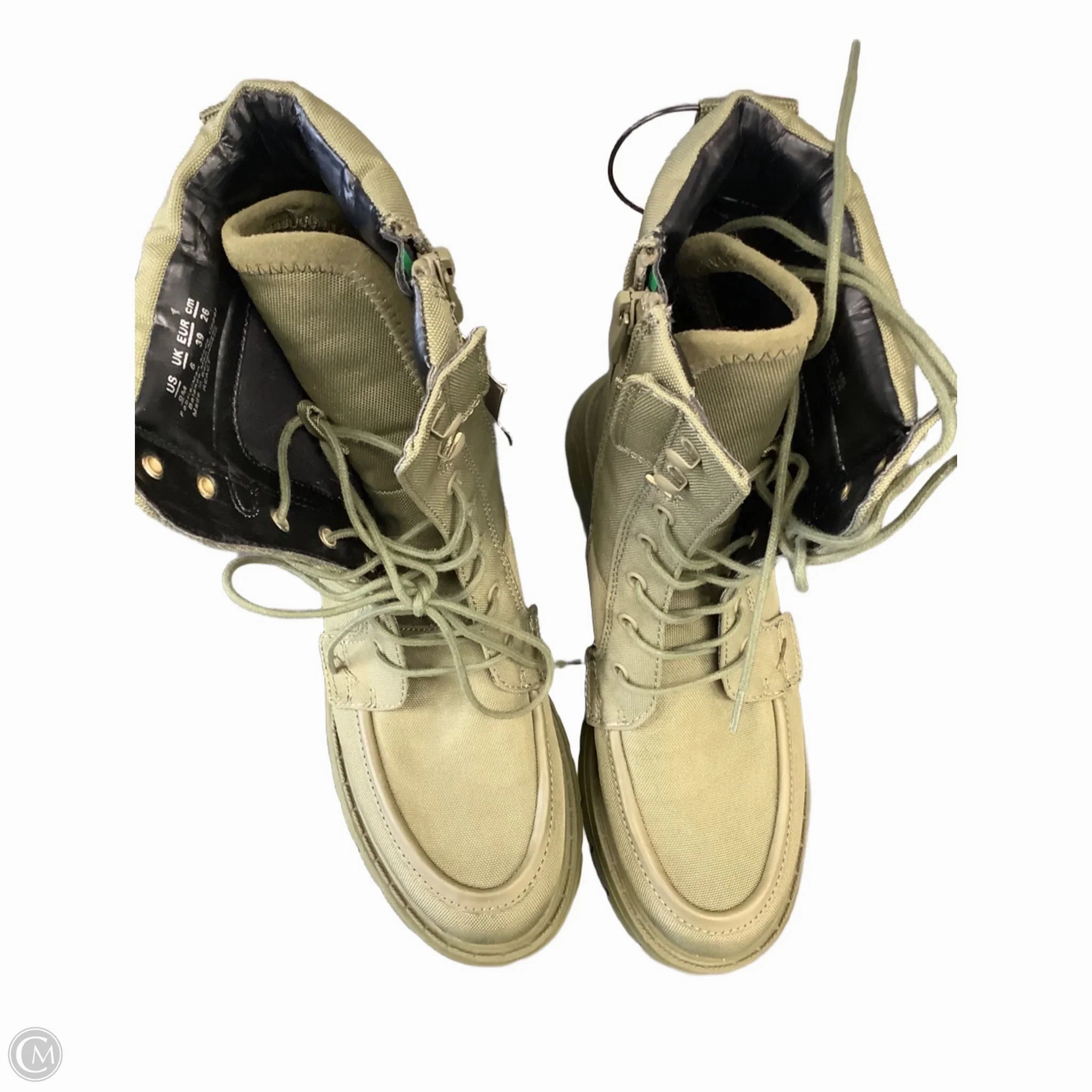 Boots Combat By Franco Sarto In Green, Size: 9