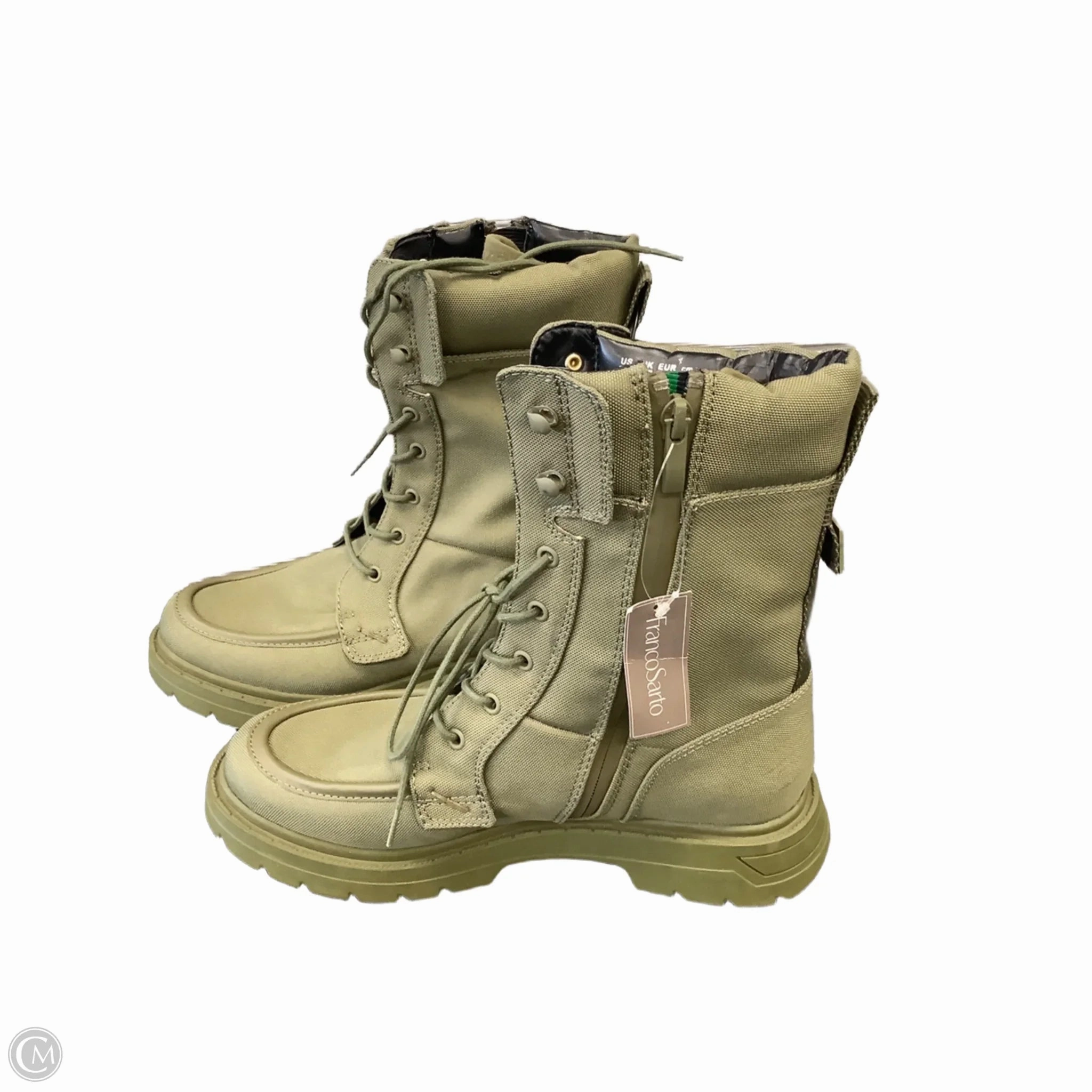 Boots Combat By Franco Sarto In Green, Size: 9