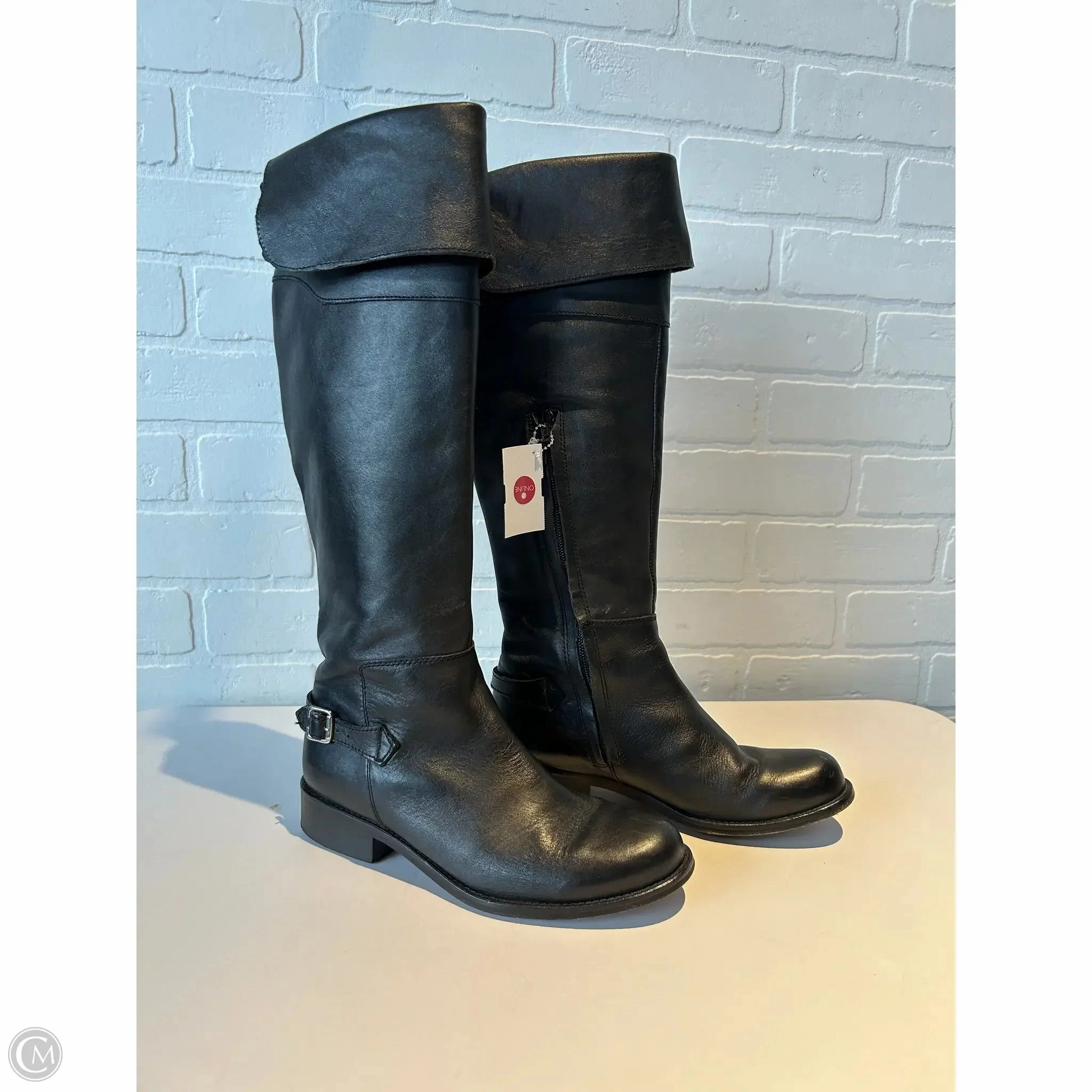 Boots Knee Flats By Steve Madden In Black, Size: 6.5