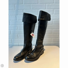 Boots Knee Flats By Steve Madden In Black, Size: 6.5