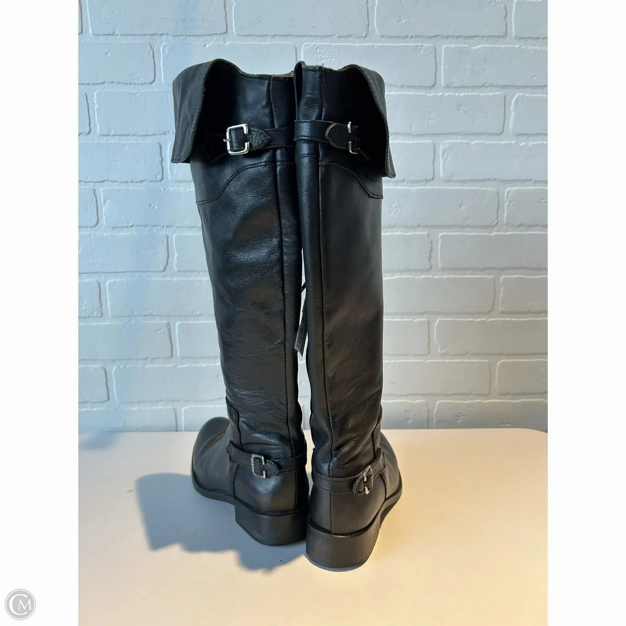 Boots Knee Flats By Steve Madden In Black, Size: 6.5