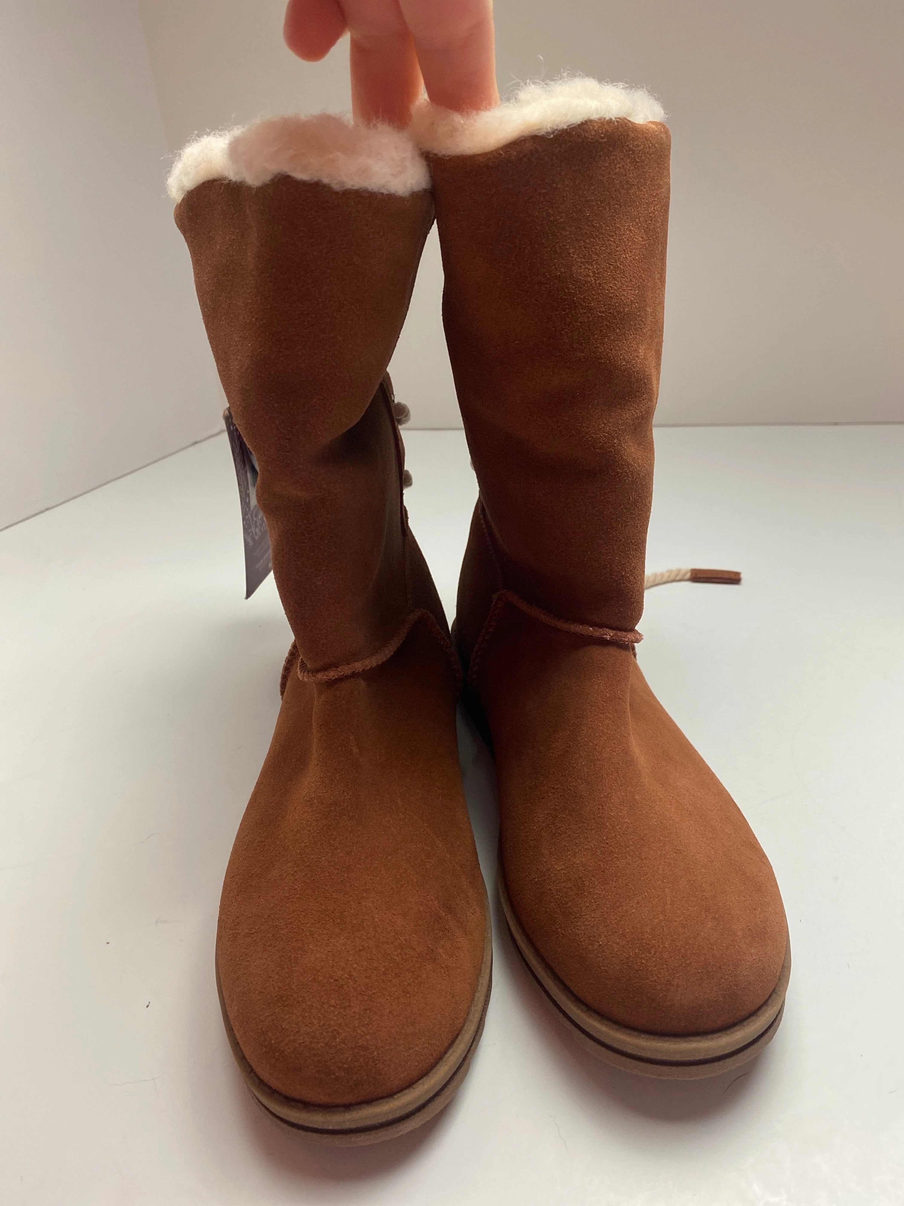 Boots Mid-calf Flats By Muk Luks In Brown, Size: 6