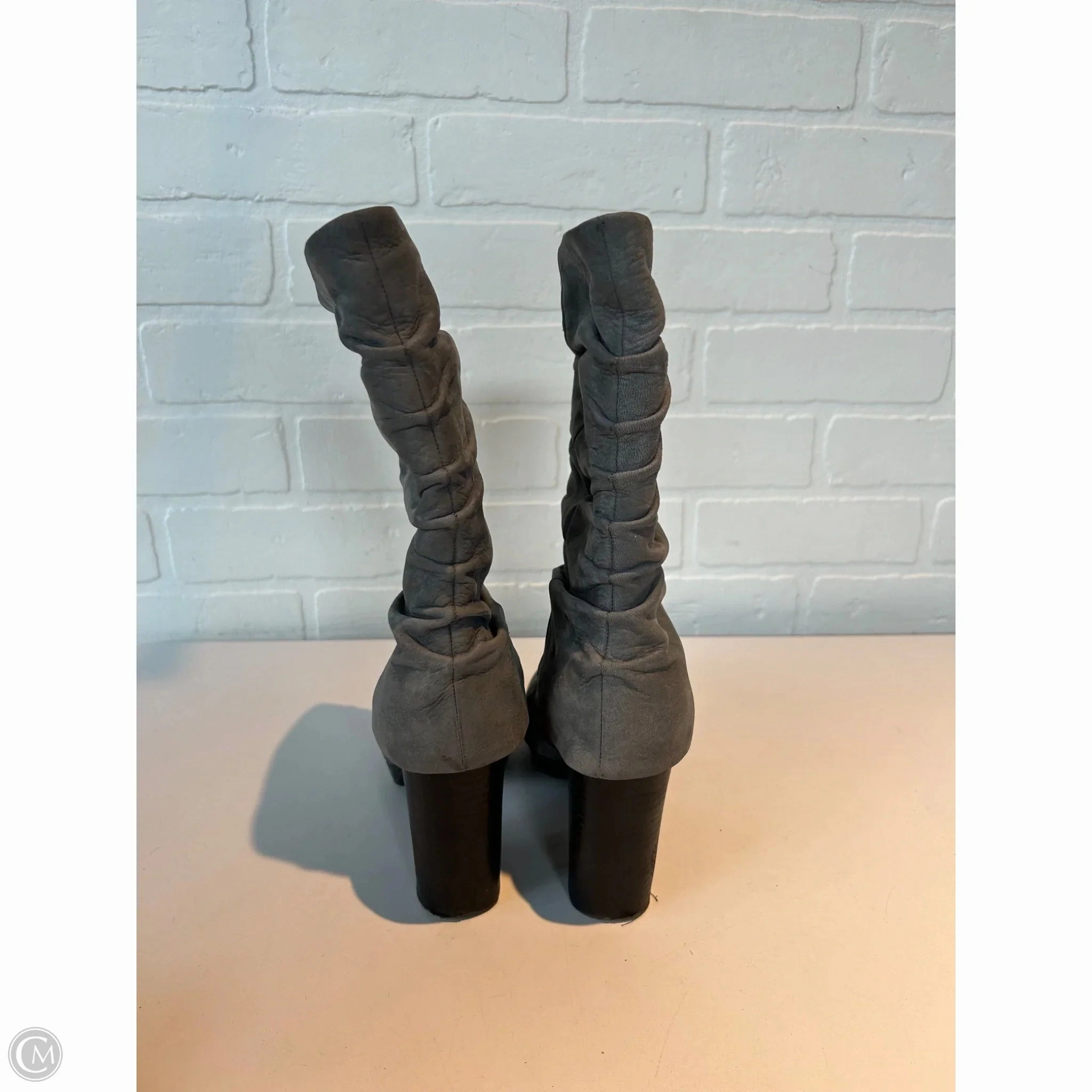 Boots Mid-calf Heels By Vince Camuto In Grey, Size: 5.5