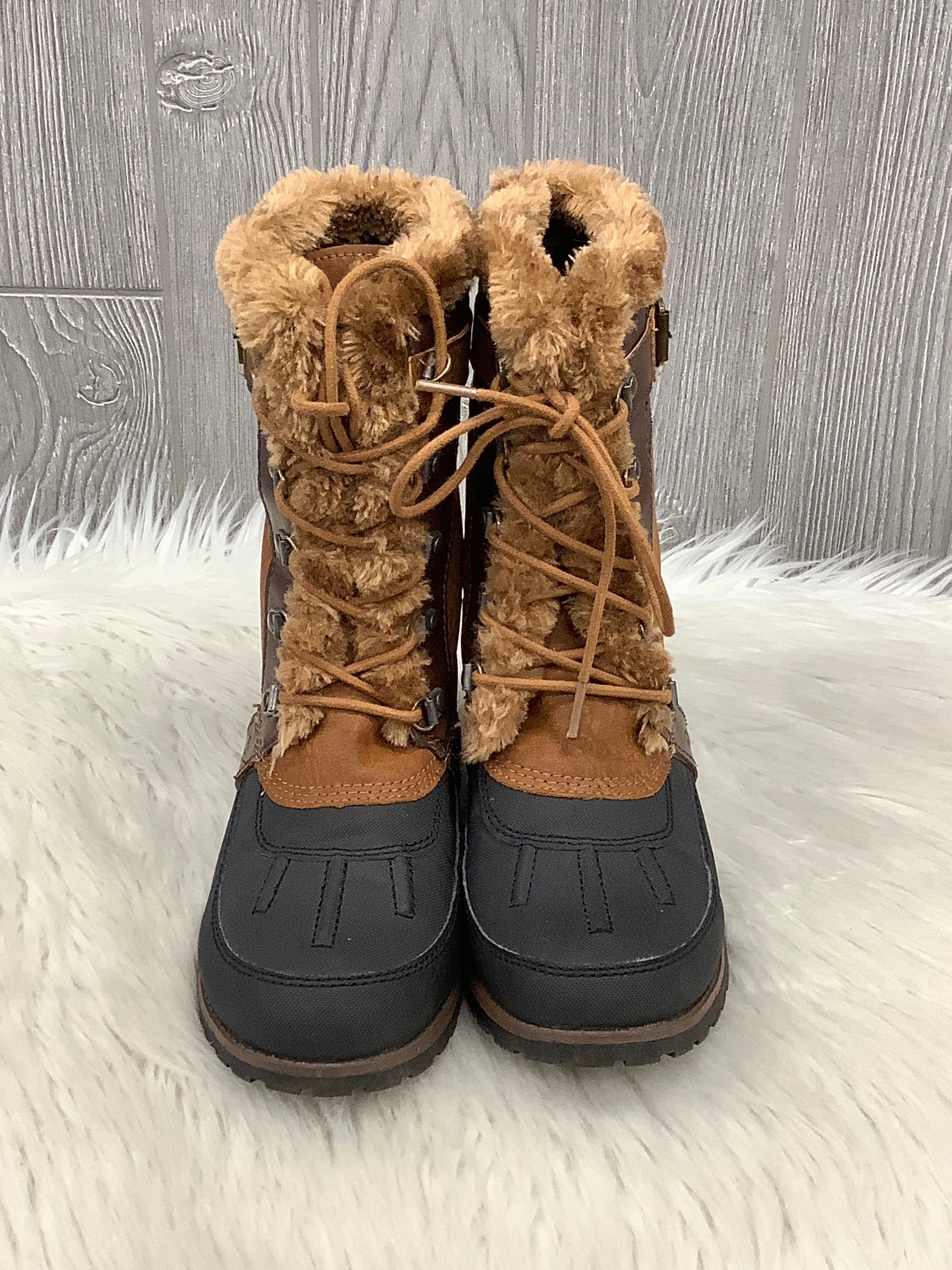 Boots Snow By Rock And Candy In Black & Brown, Size: 9