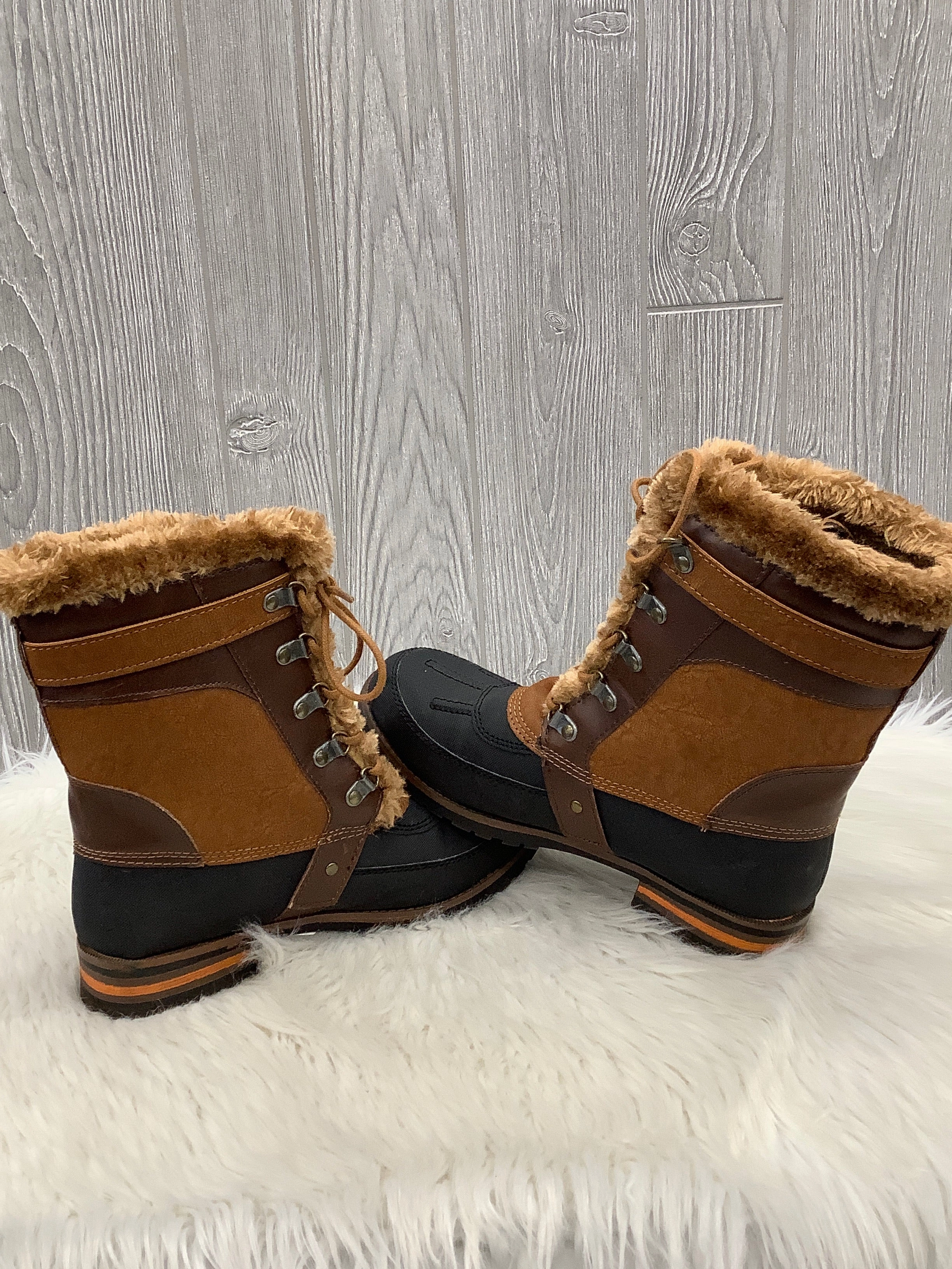 Boots Snow By Rock And Candy In Black & Brown, Size: 9