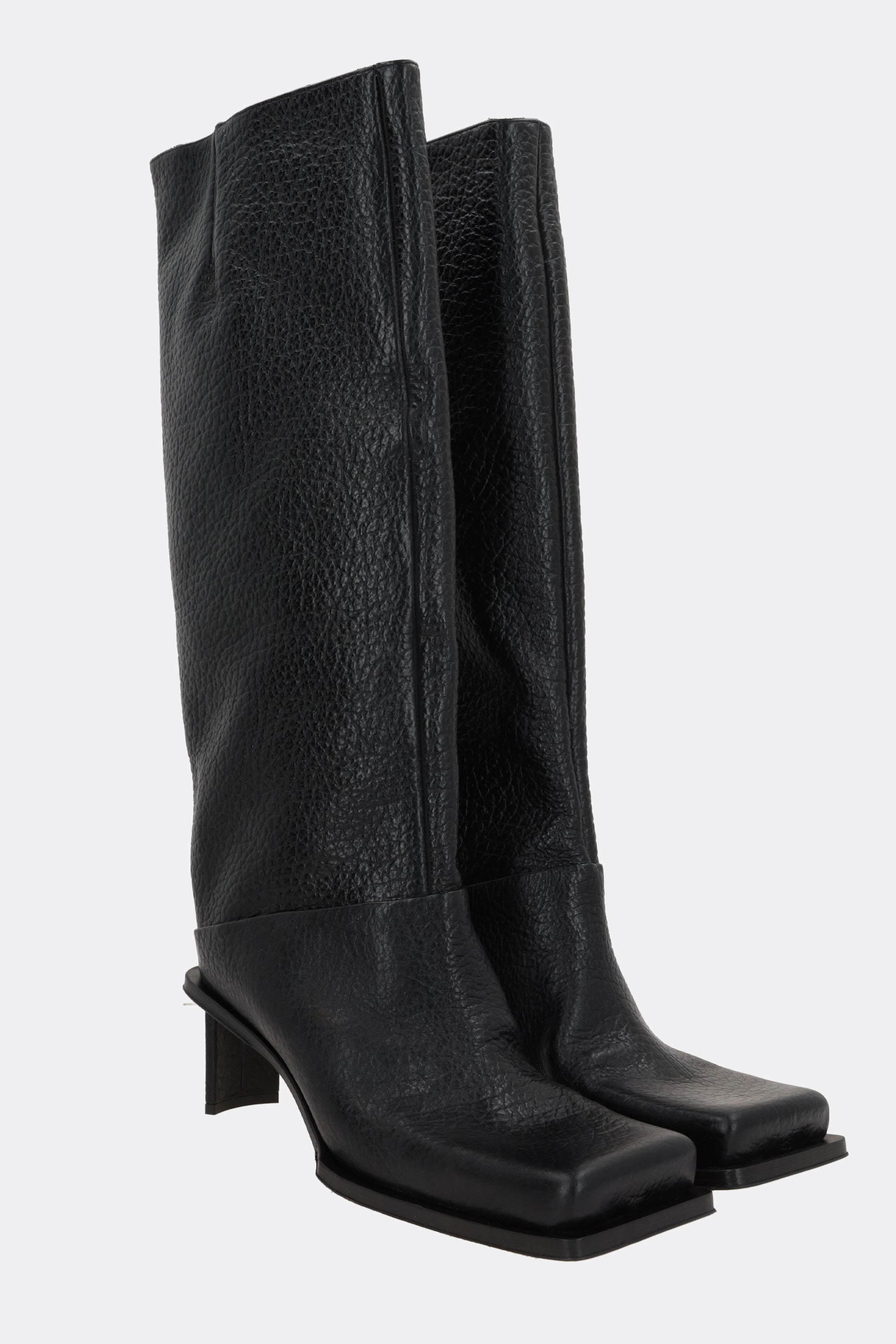 Brianna grainy leather boots