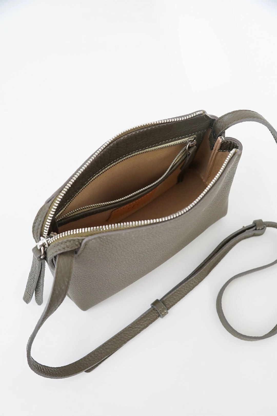 BRIDGET ITALIAN PATENT LEATHER CROSSBODY BAG IN WHITE