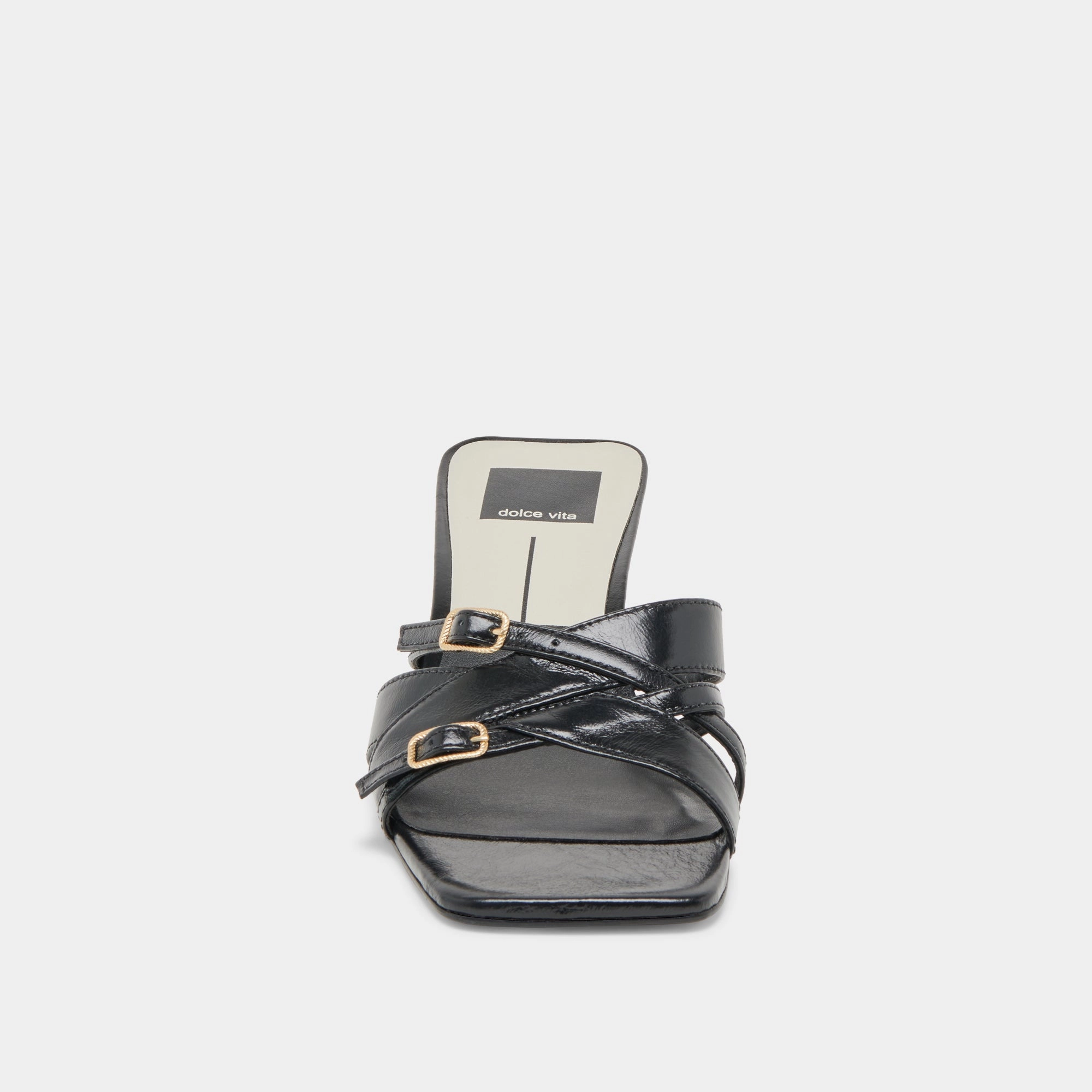 BRYANT HEELS MIDNIGHT CRINKLE PATENT
