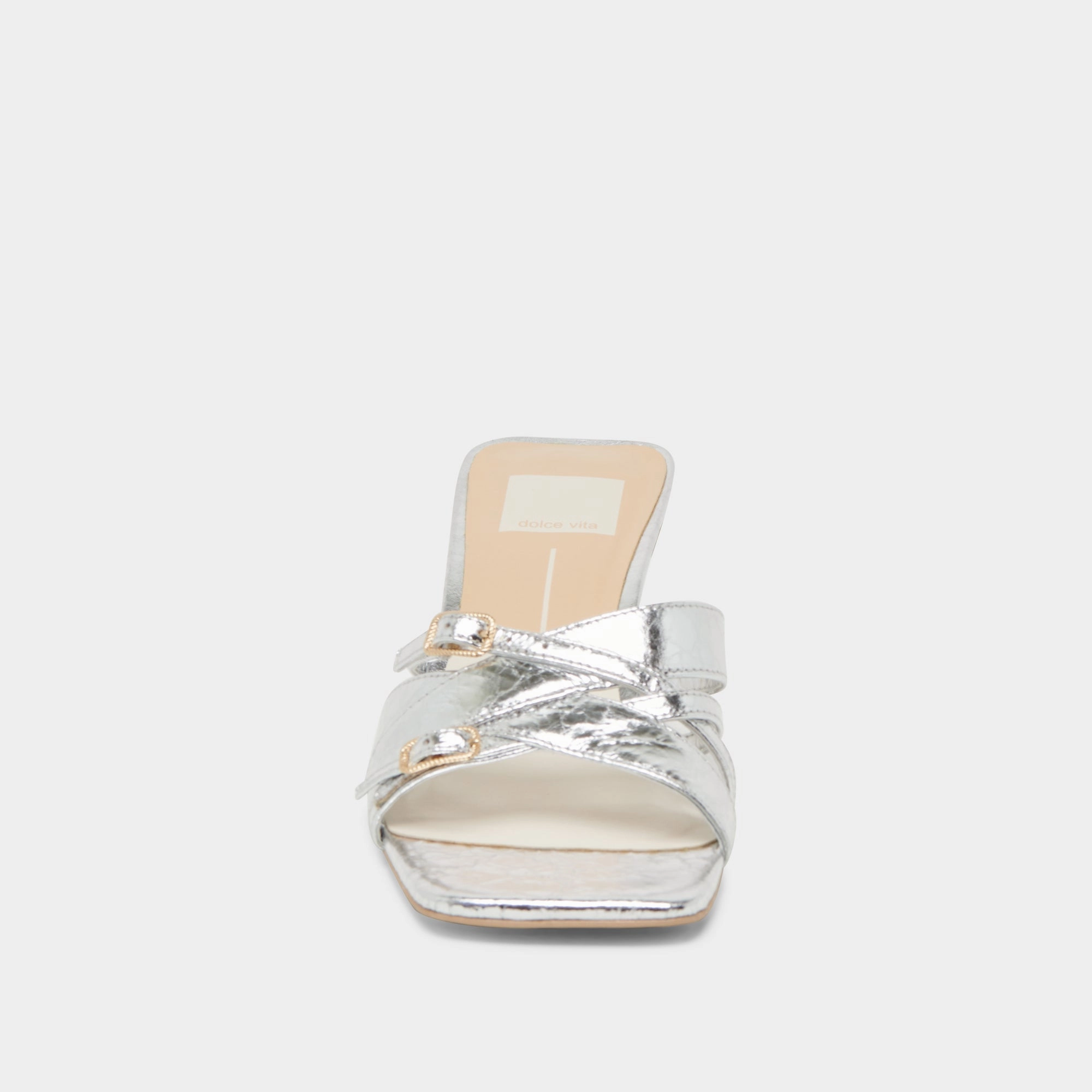 BRYANT HEELS SILVER DISTRESSED LEATHER