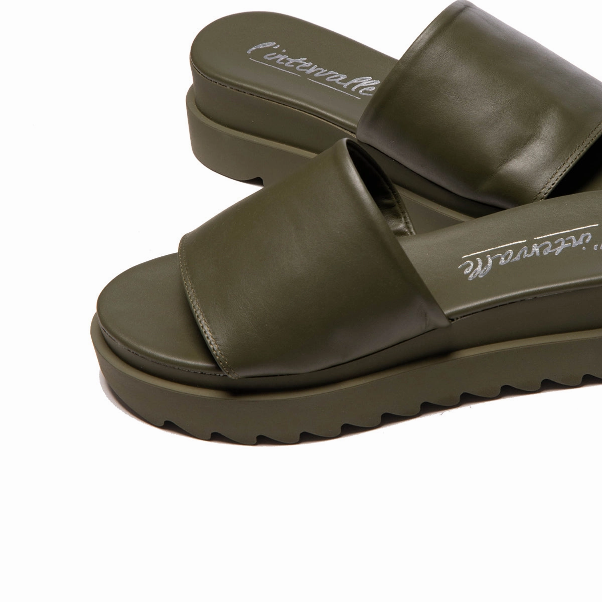 Carmi Khaki Leather