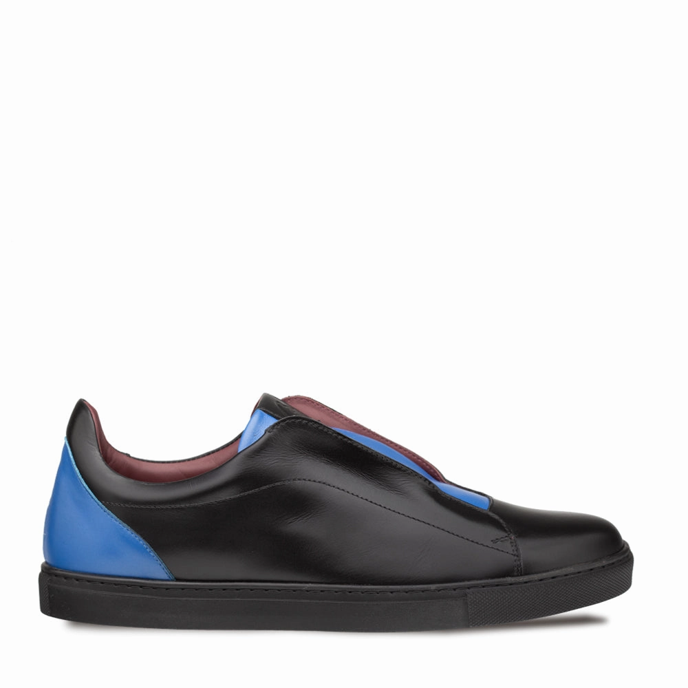 Color-Block Leather Sneaker