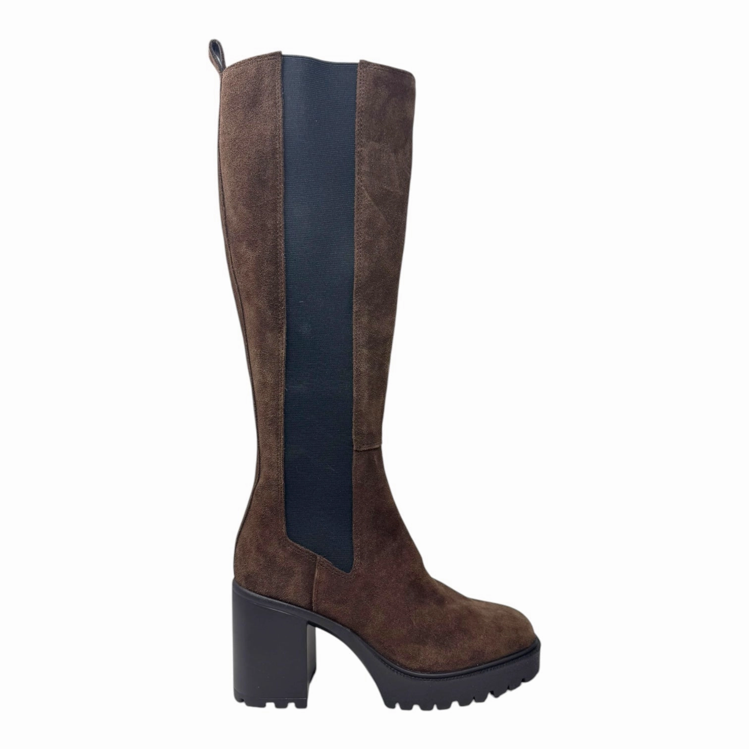 Deegan Boots Knee Heels By Steve Madden In Brown, Size: 7