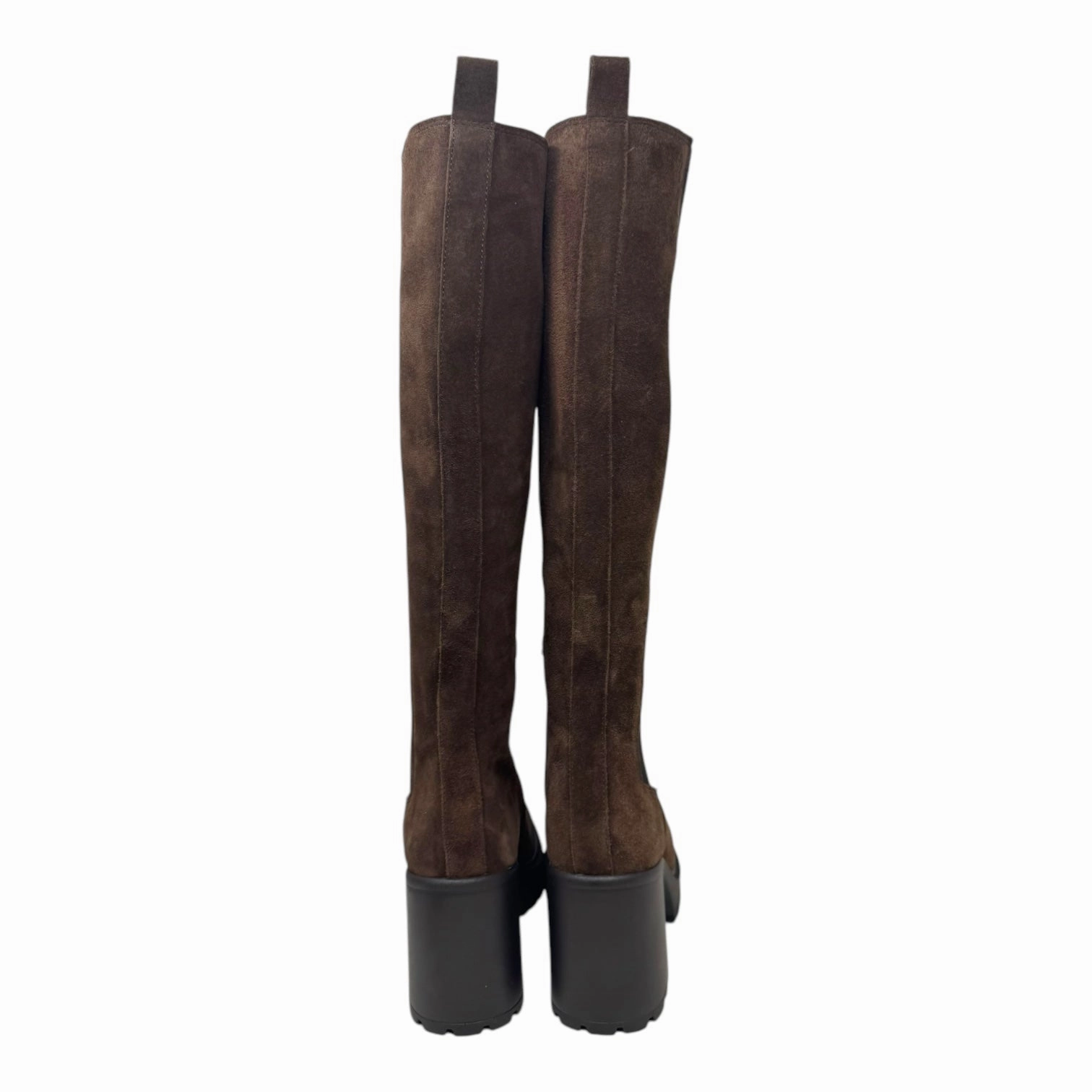 Deegan Boots Knee Heels By Steve Madden In Brown, Size: 7